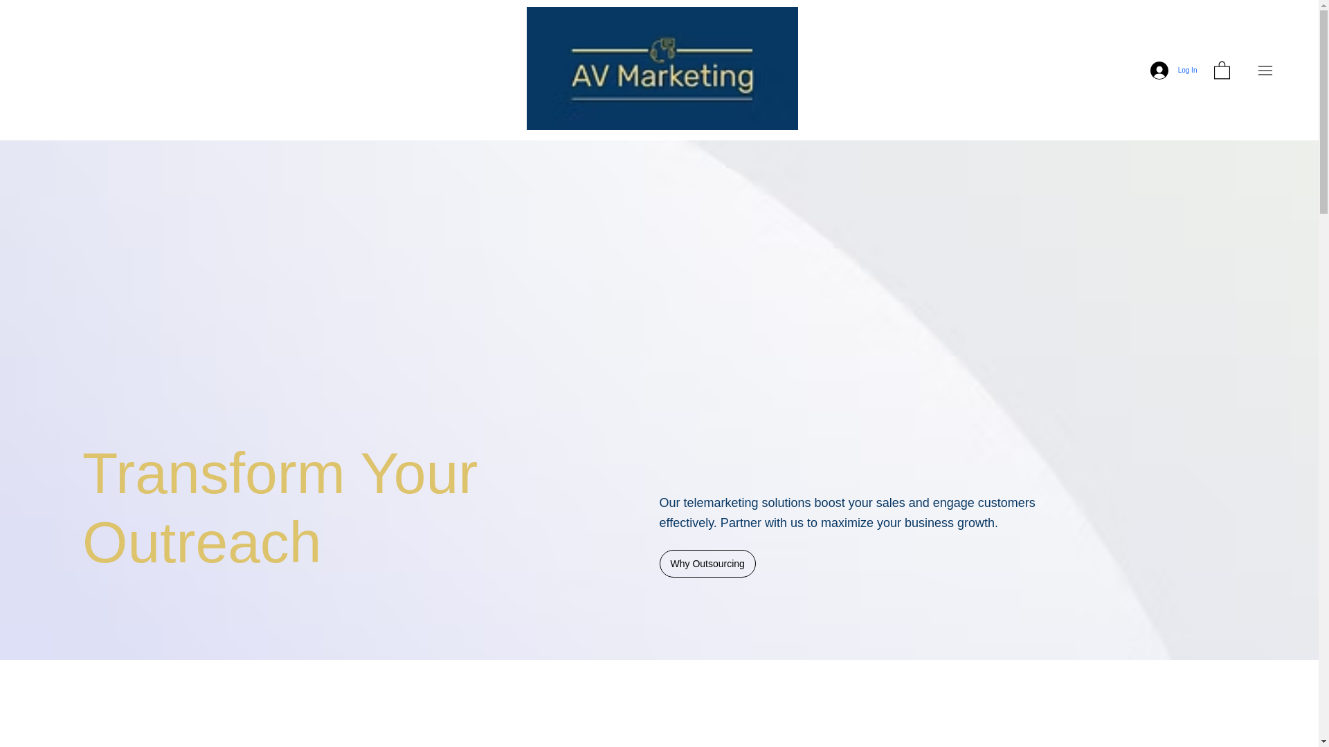website screenshot of https://avmarketinggroup.net/