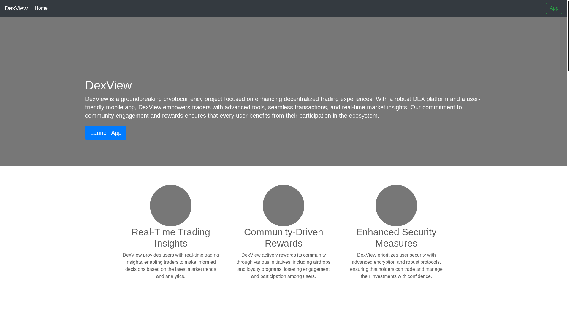 website screenshot of https://v2-dexview.xyz/