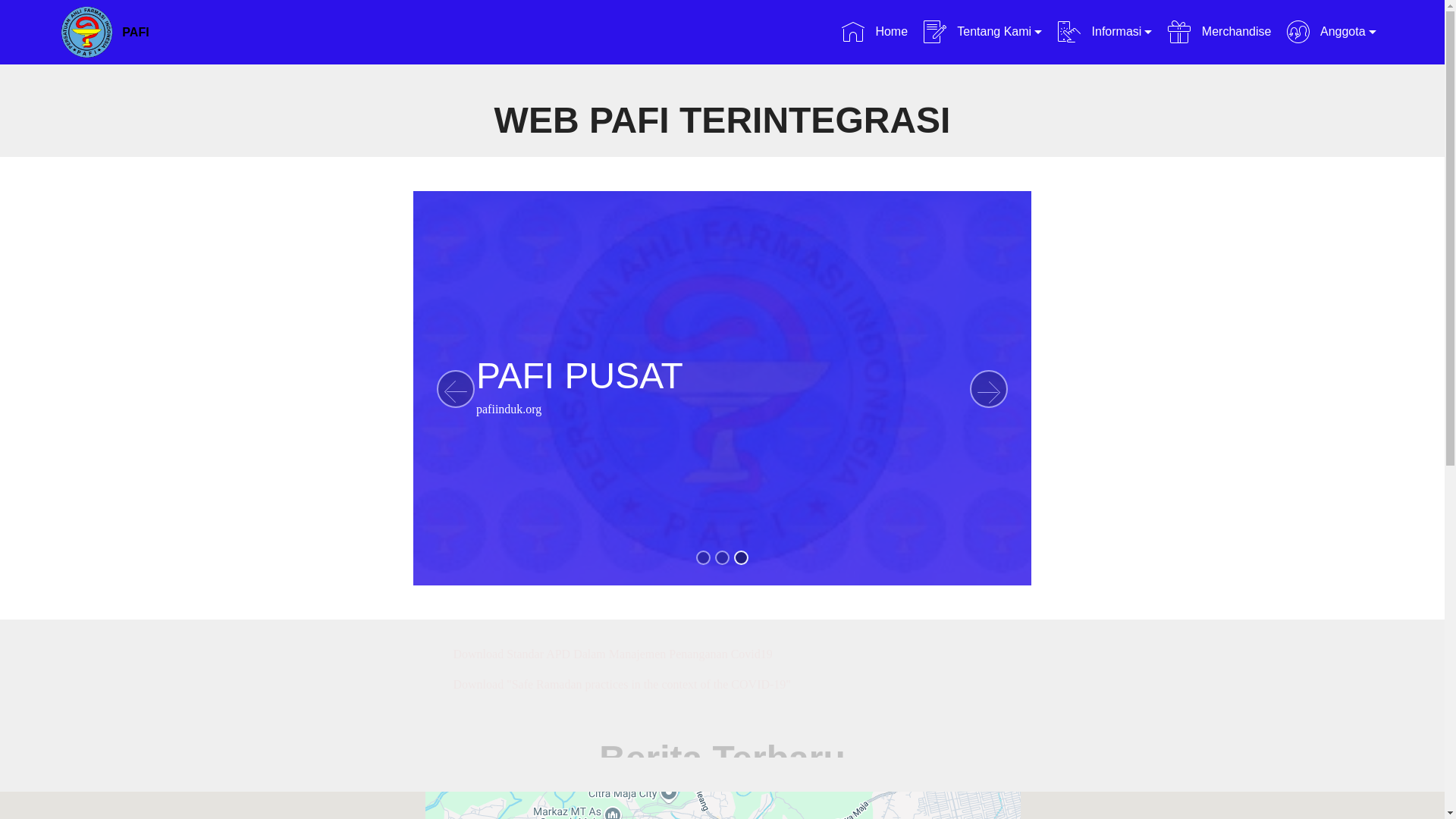 website screenshot of https://pafi-maja-org.pages.dev/