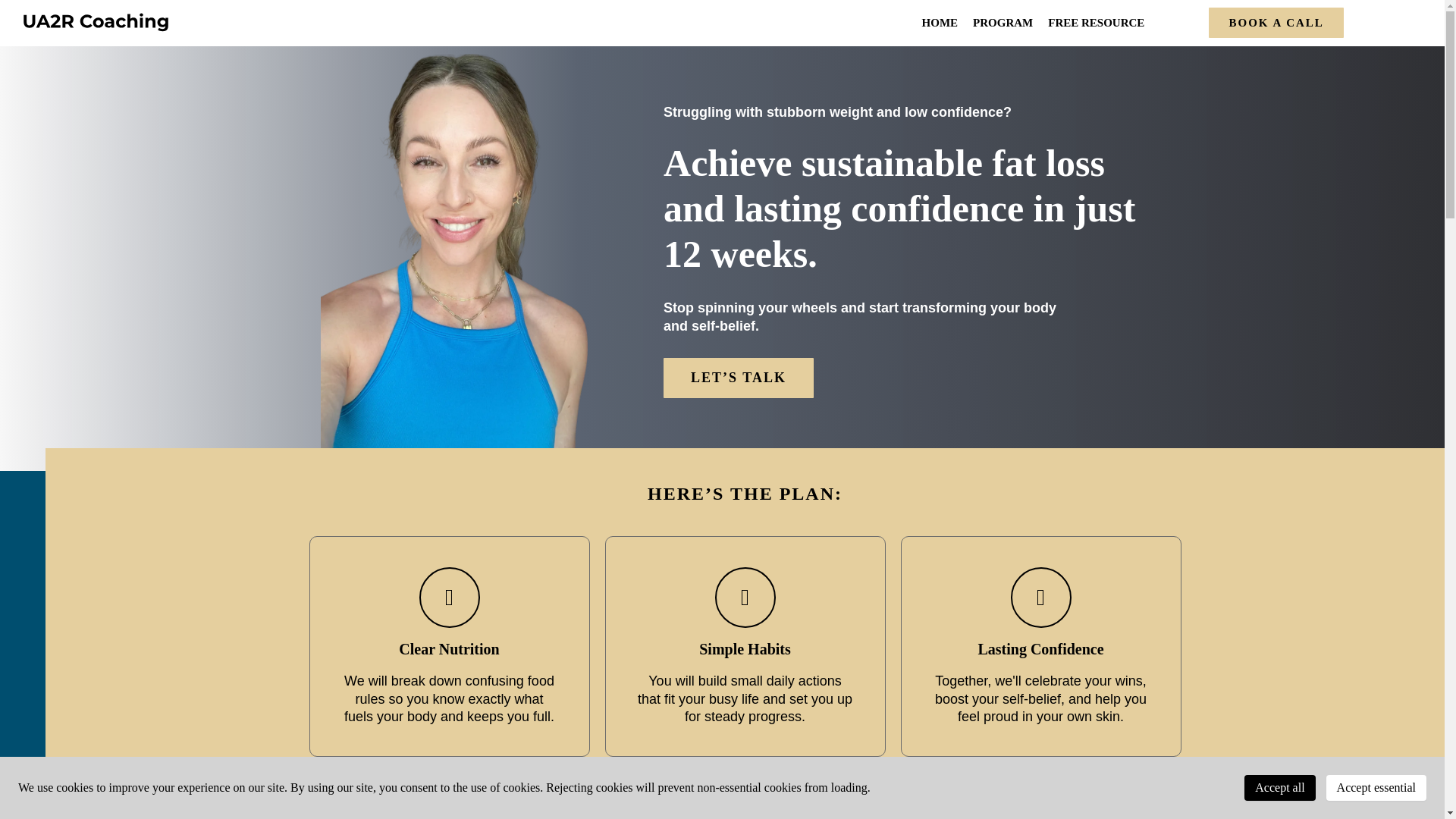 website screenshot of https://ua2rcoaching.co/