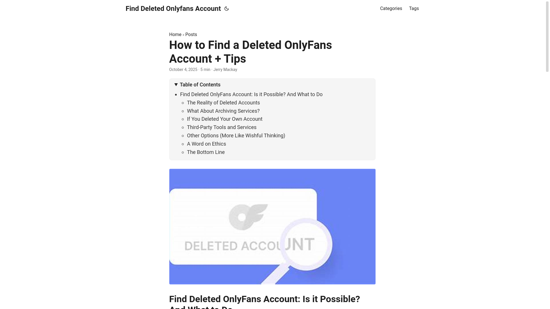 website screenshot of https://find-deleted-onlyfans-account.pages.dev/