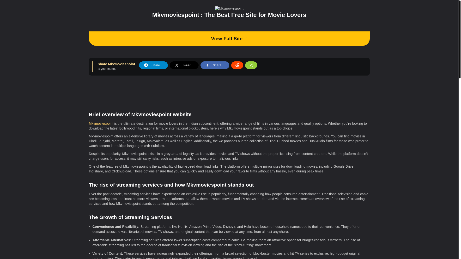 website screenshot of https://mkvmoviespoint.fit/