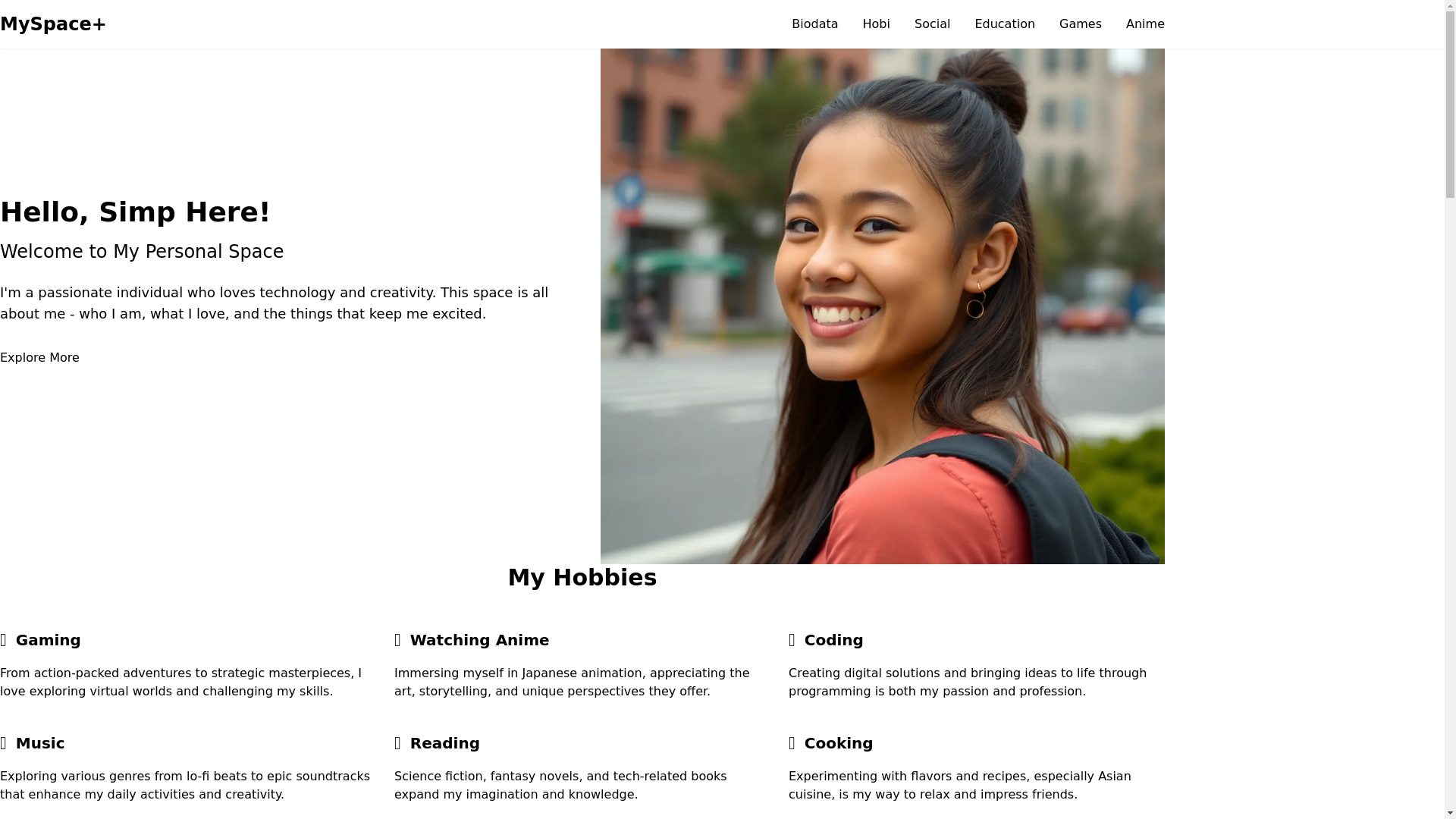 website screenshot of https://marriadiindra.my.id/