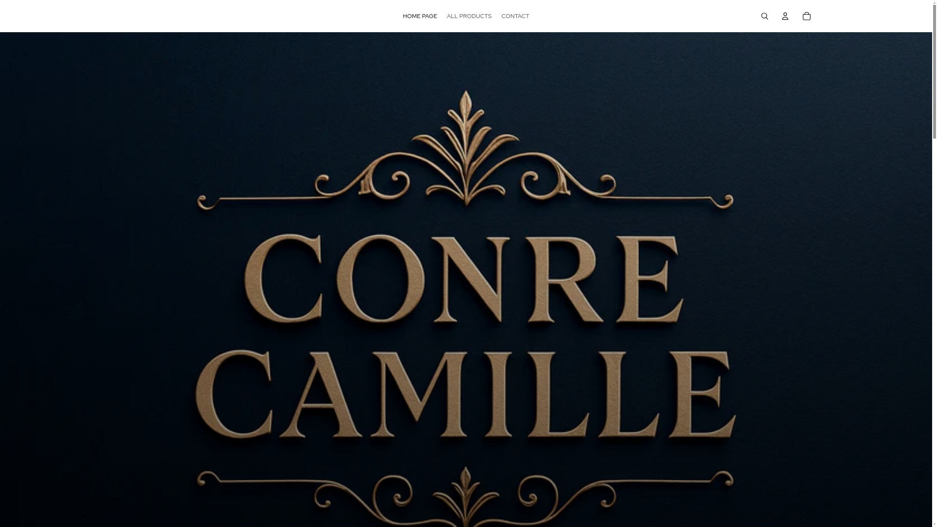 website screenshot of https://conrecamille.no/