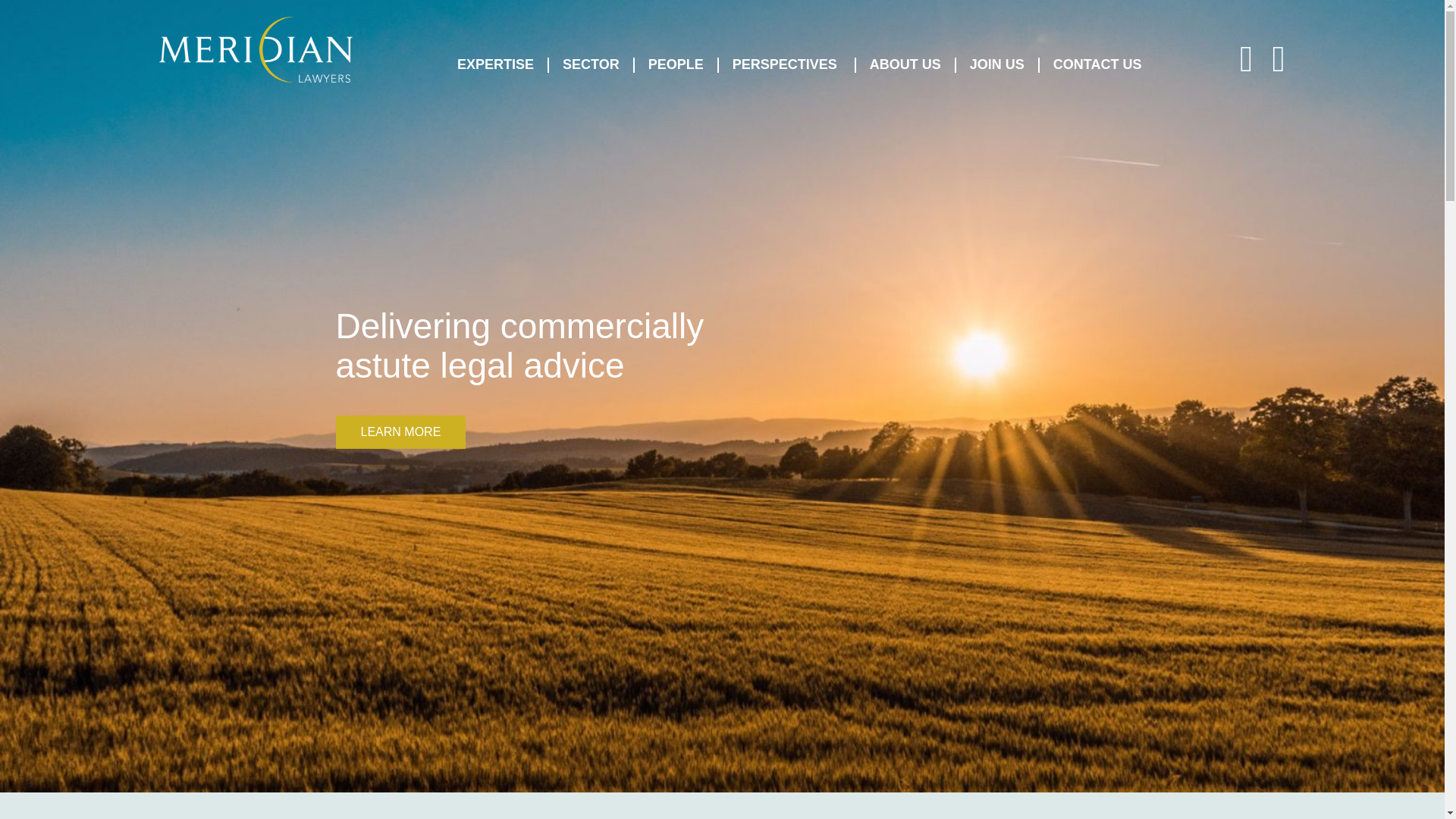website screenshot of http://www.meridianlawyers.com.au/