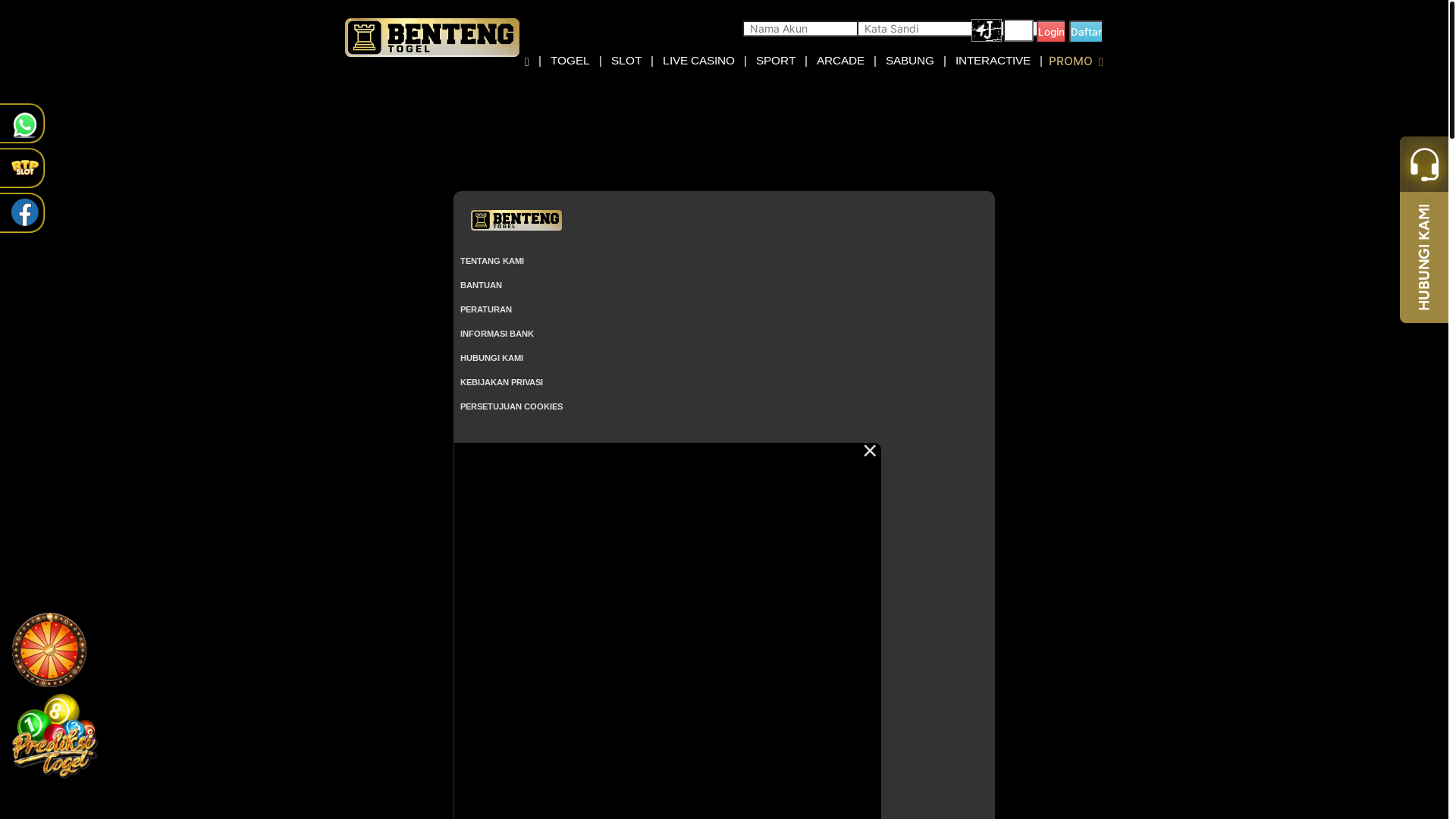 website screenshot of https://bentengblade.com/