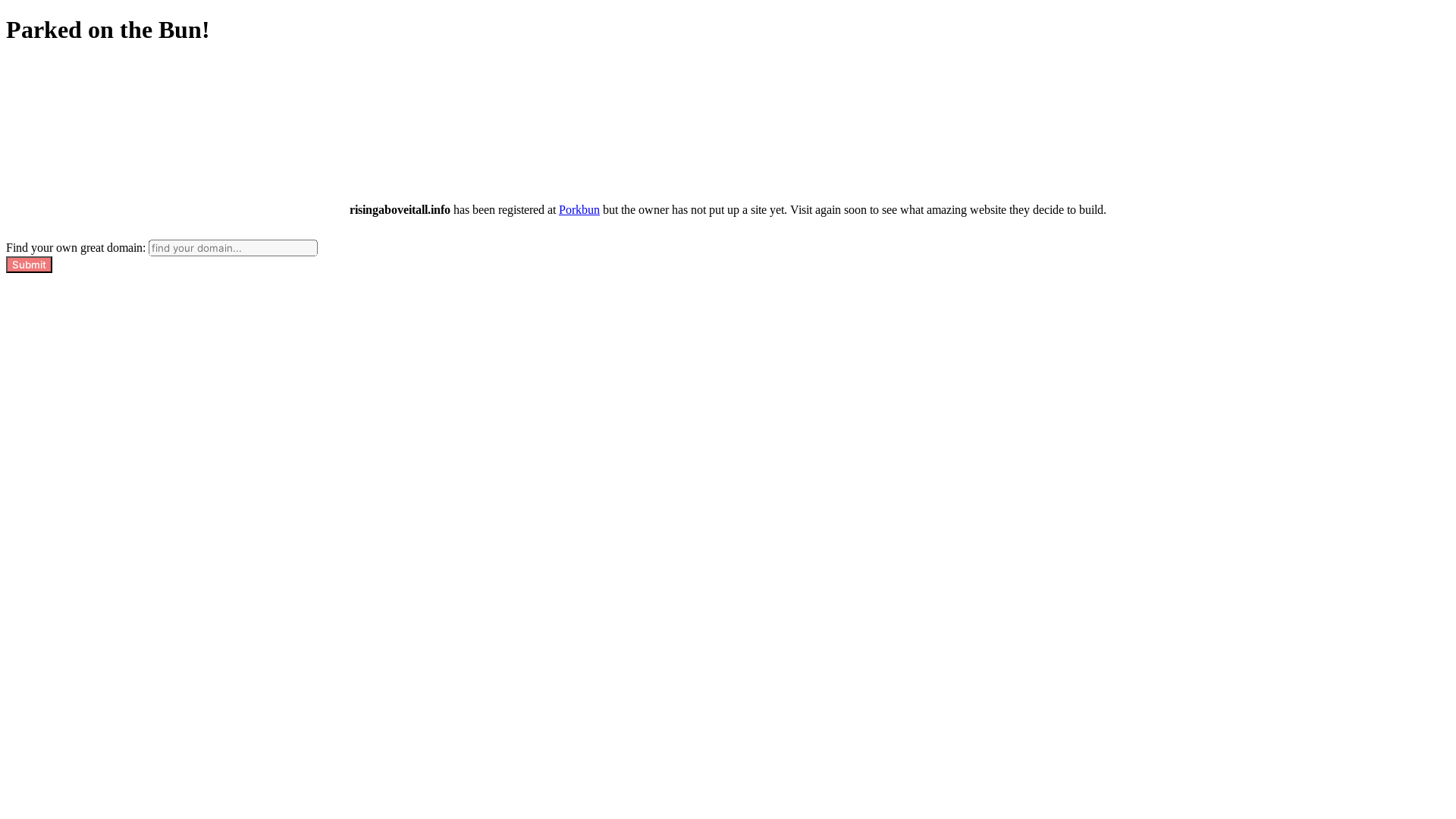 website screenshot of https://risingaboveitall.info/