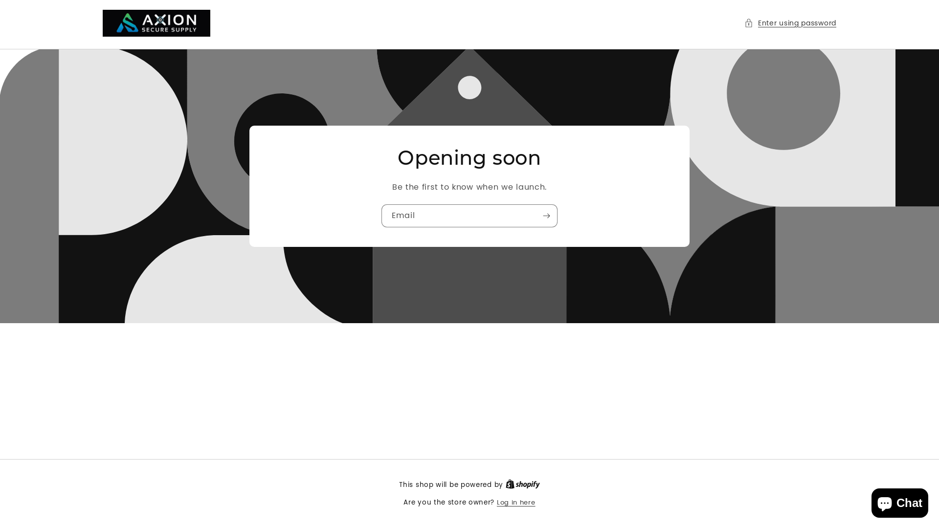 website screenshot of https://axionsecuresupply.store/