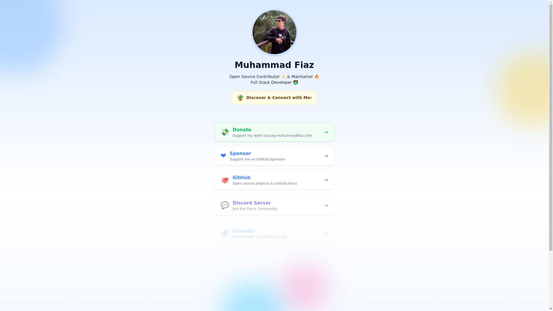 website screenshot of https://linkstack-dac.pages.dev/