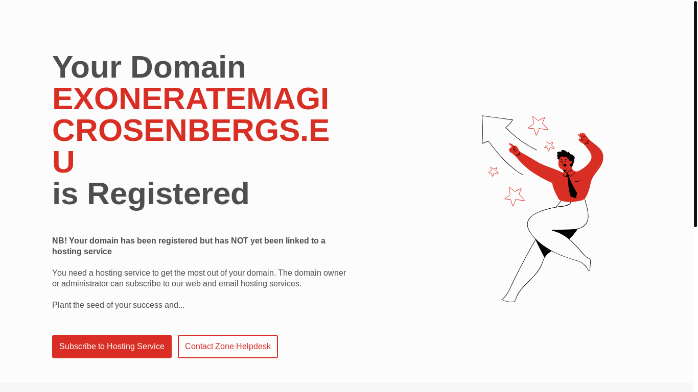 website screenshot of https://exoneratemagicrosenbergs.eu/