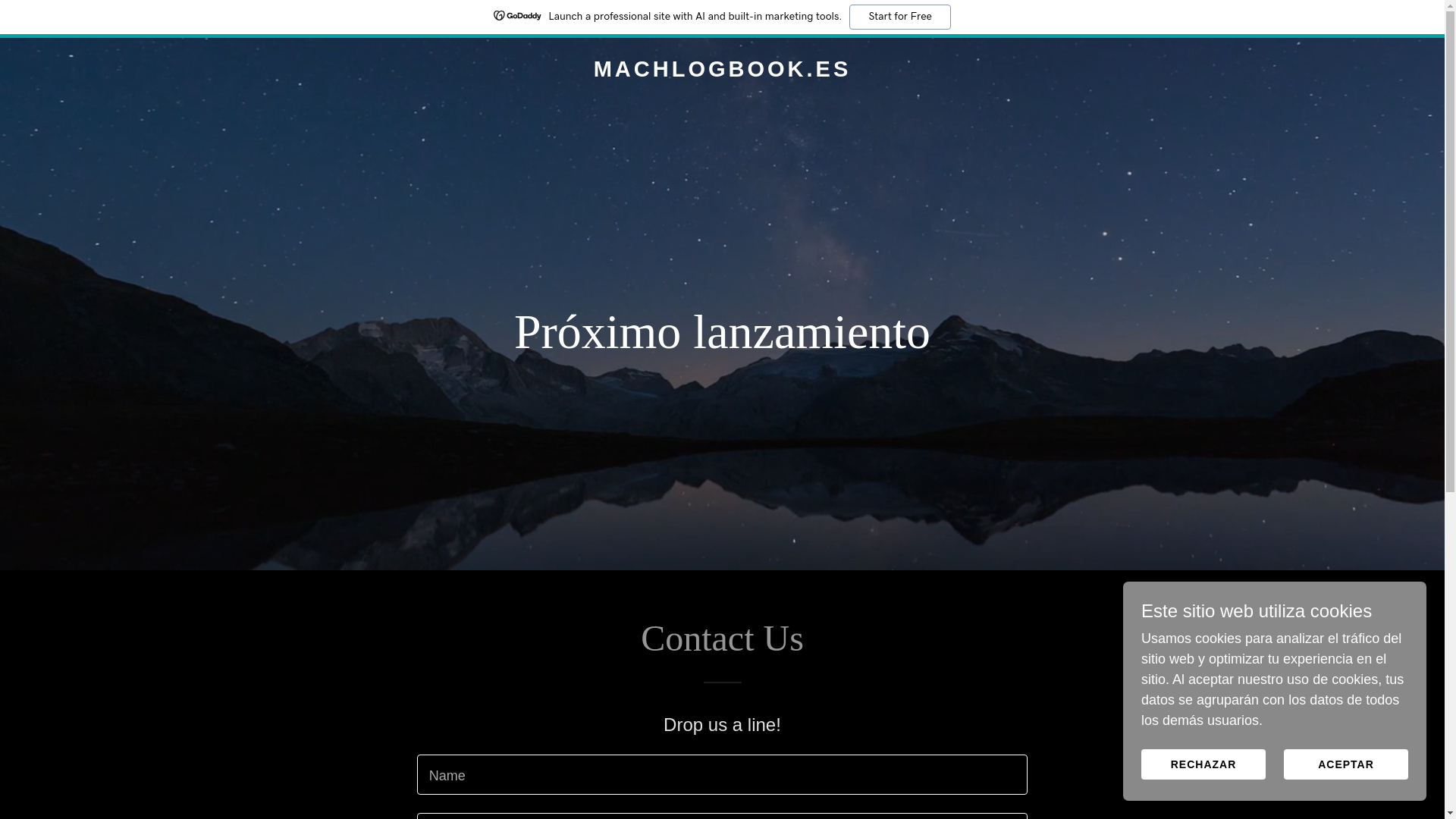 website screenshot of https://machlogbook.es/