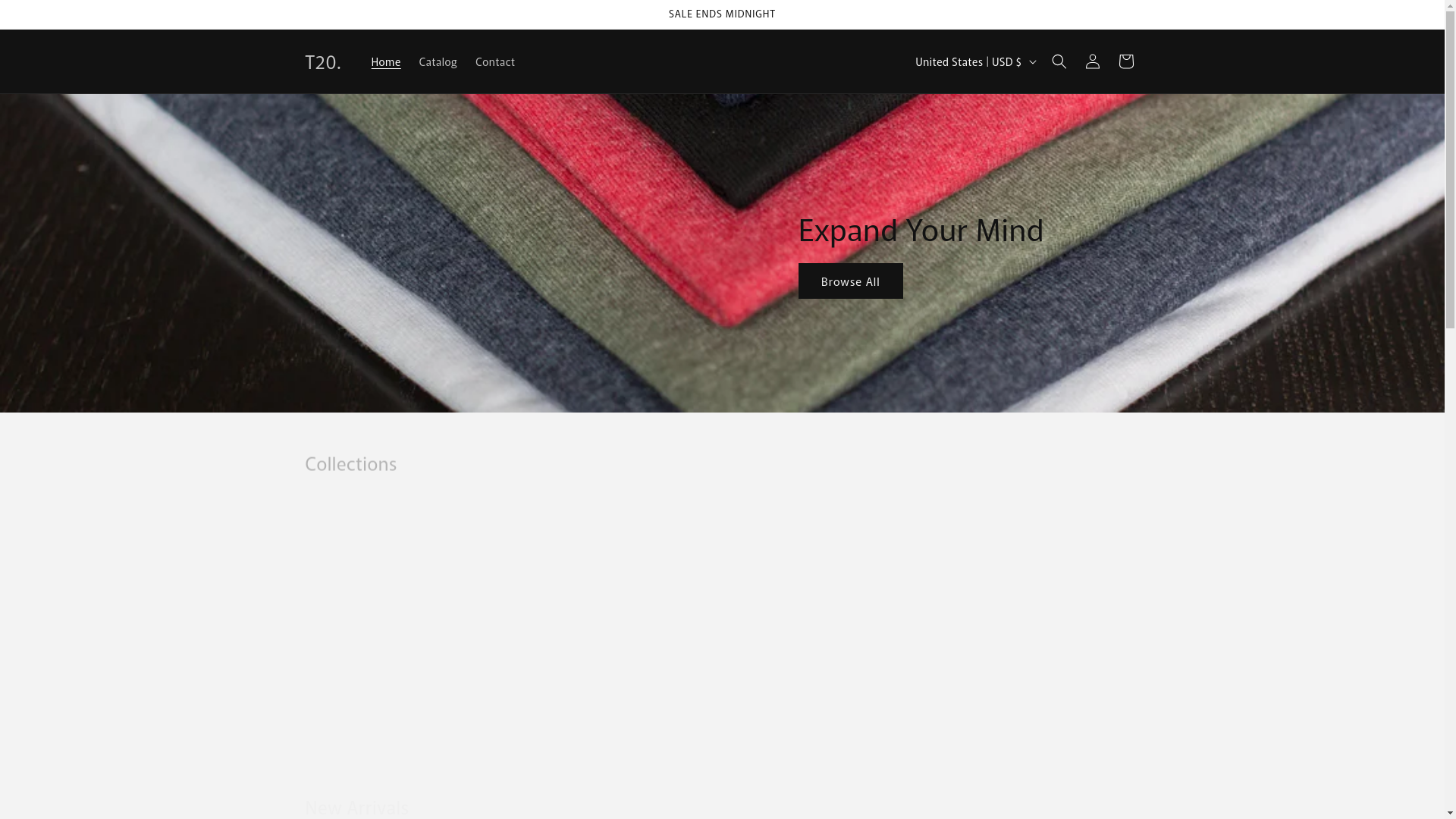 website screenshot of https://t20storeuk.com/