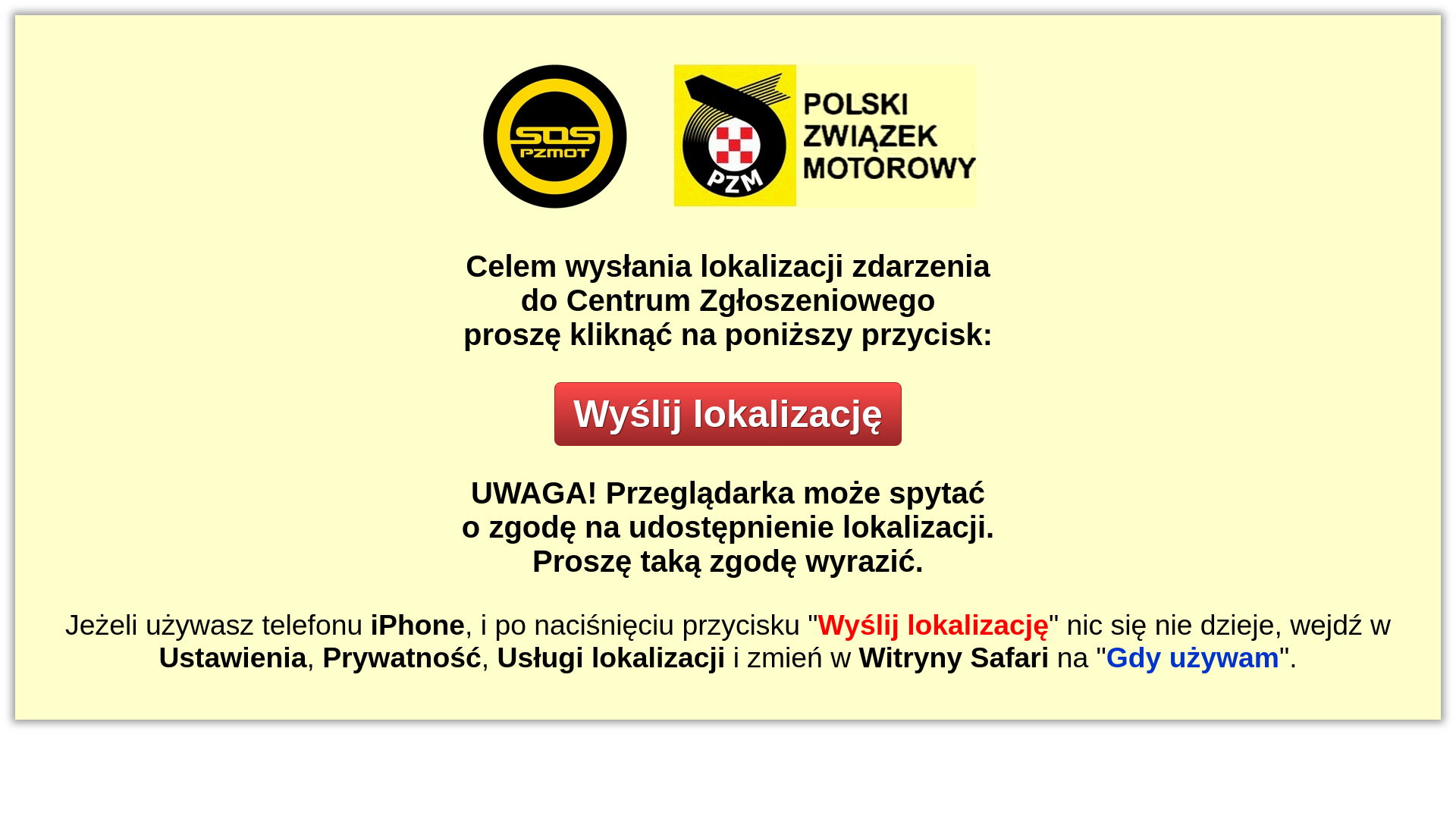 website screenshot of https://web.sospzmot.org/lokalizuj/?44713973=0