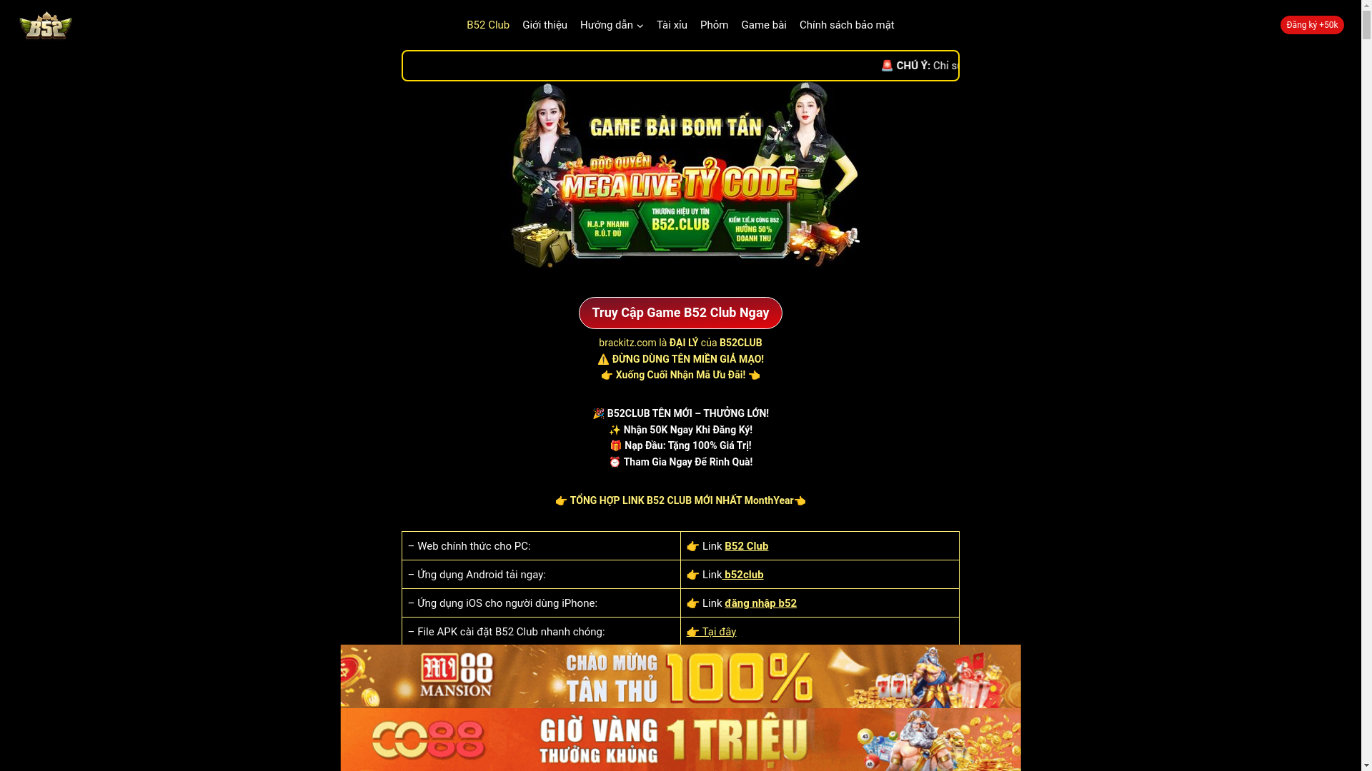 website screenshot of https://b52club-c1-t3-brackitz-com.pages.dev/