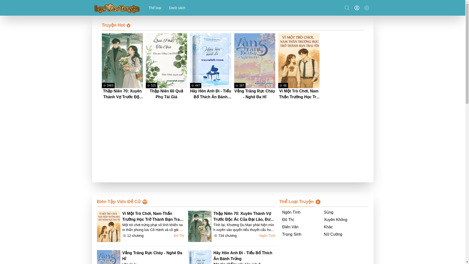 website screenshot of https://lacvaotruyen.com/