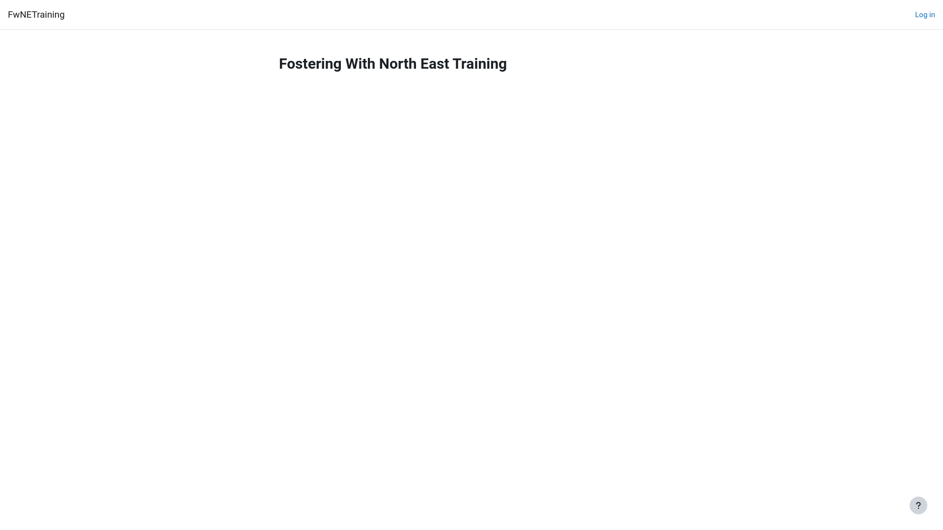 website screenshot of https://fwnetraininghub.org.uk/