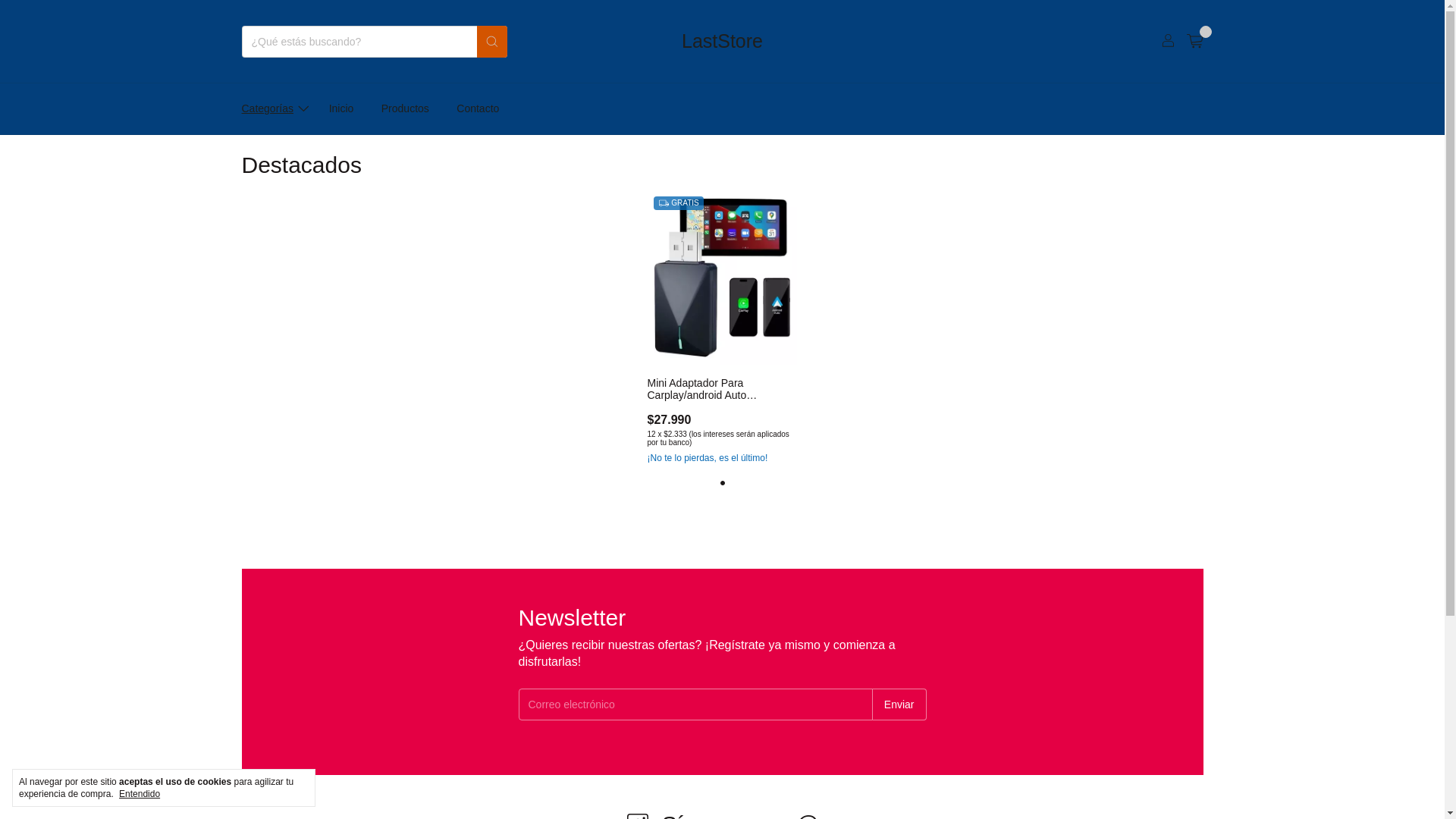website screenshot of https://laststore.cl/