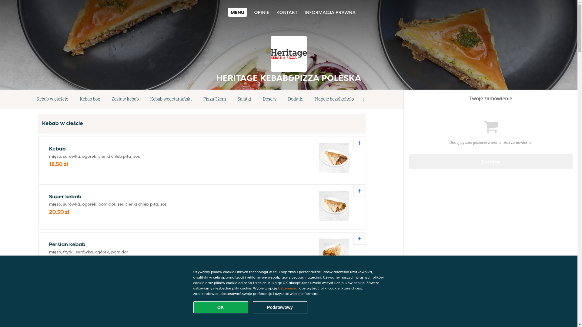 website screenshot of https://heritage-kebabpizza-wroclaw.pl/