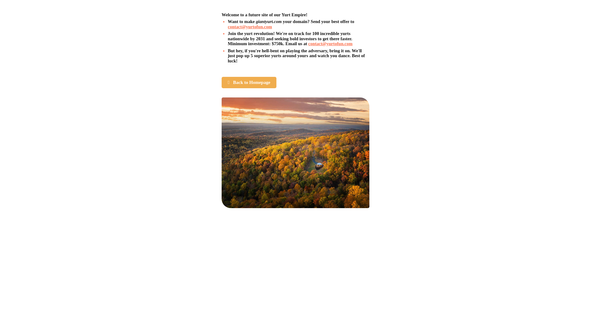 website screenshot of https://giantyurt.com/