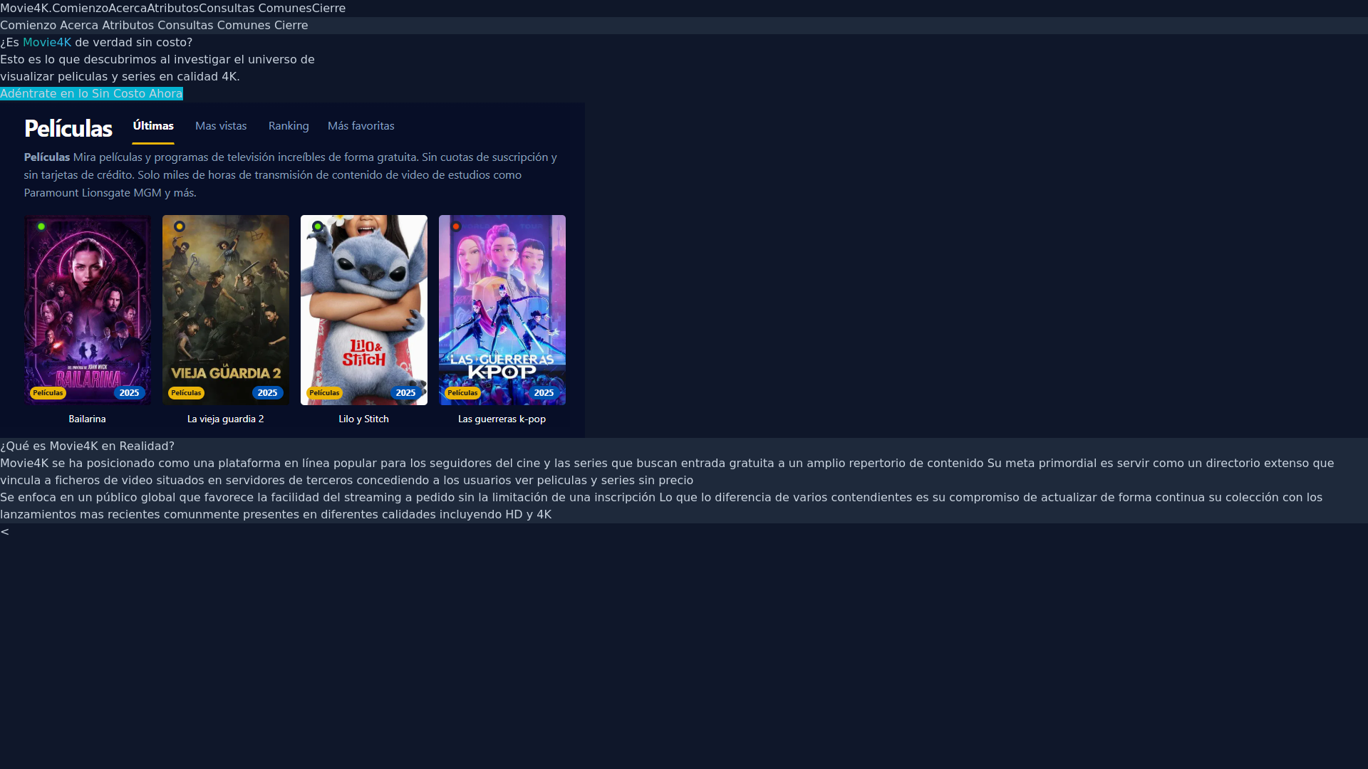website screenshot of https://movie4k-d9te.pages.dev/
