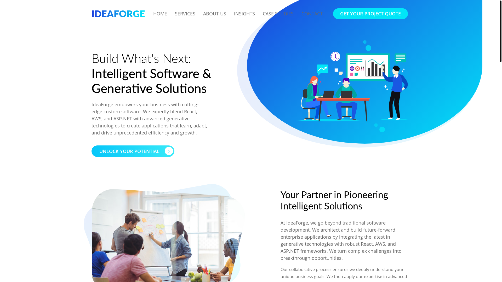 website screenshot of https://ideaforge-website.pages.dev/
