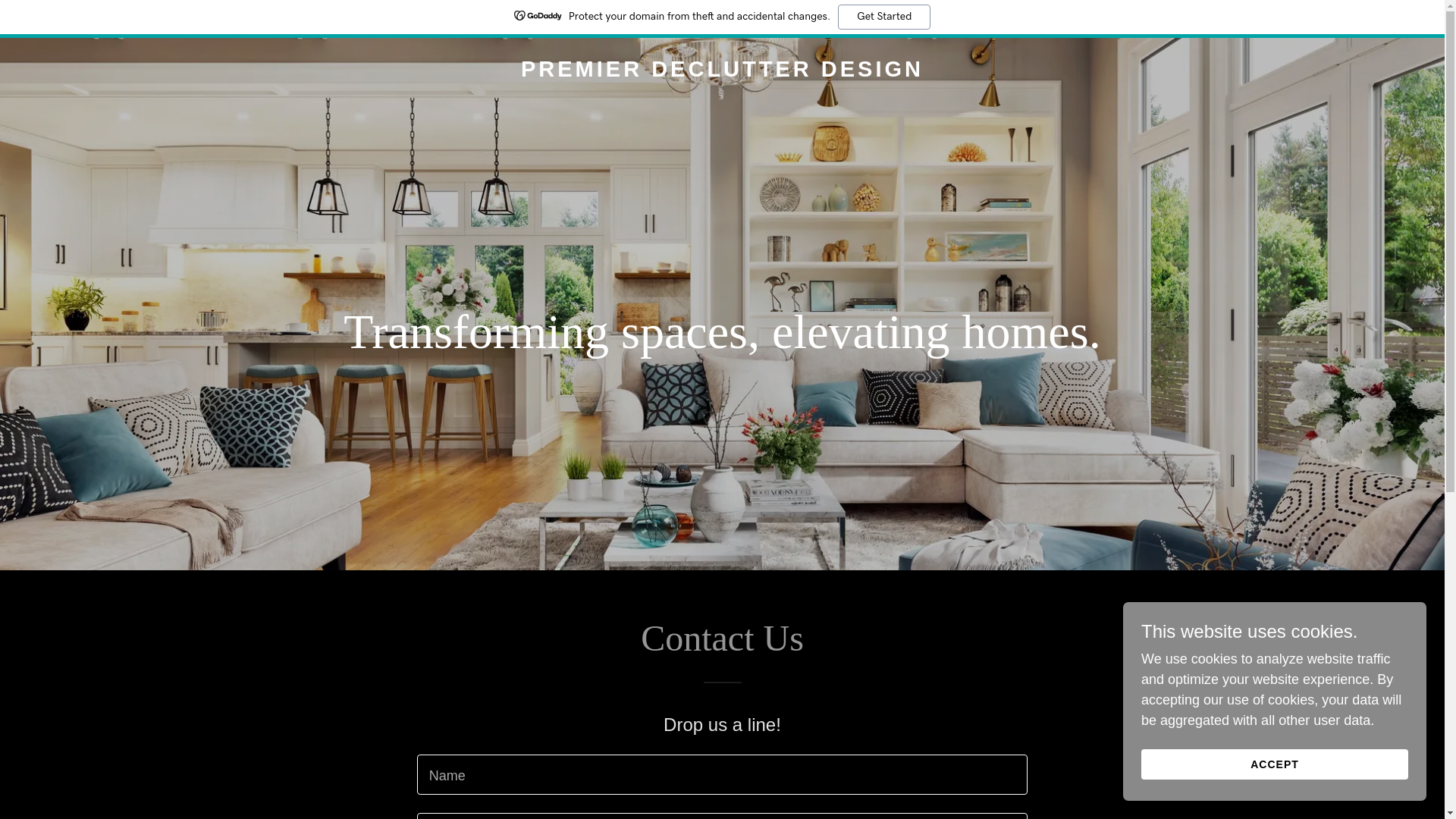 website screenshot of https://premierdeclutterdesign.com/