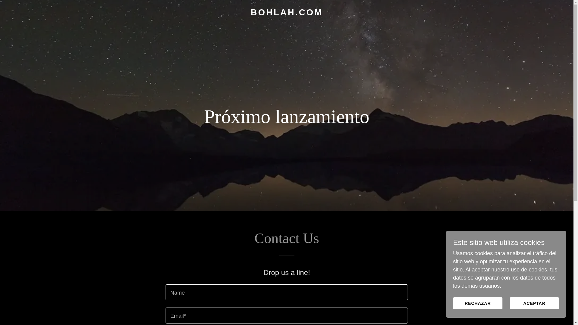 website screenshot of https://bohlah.com/