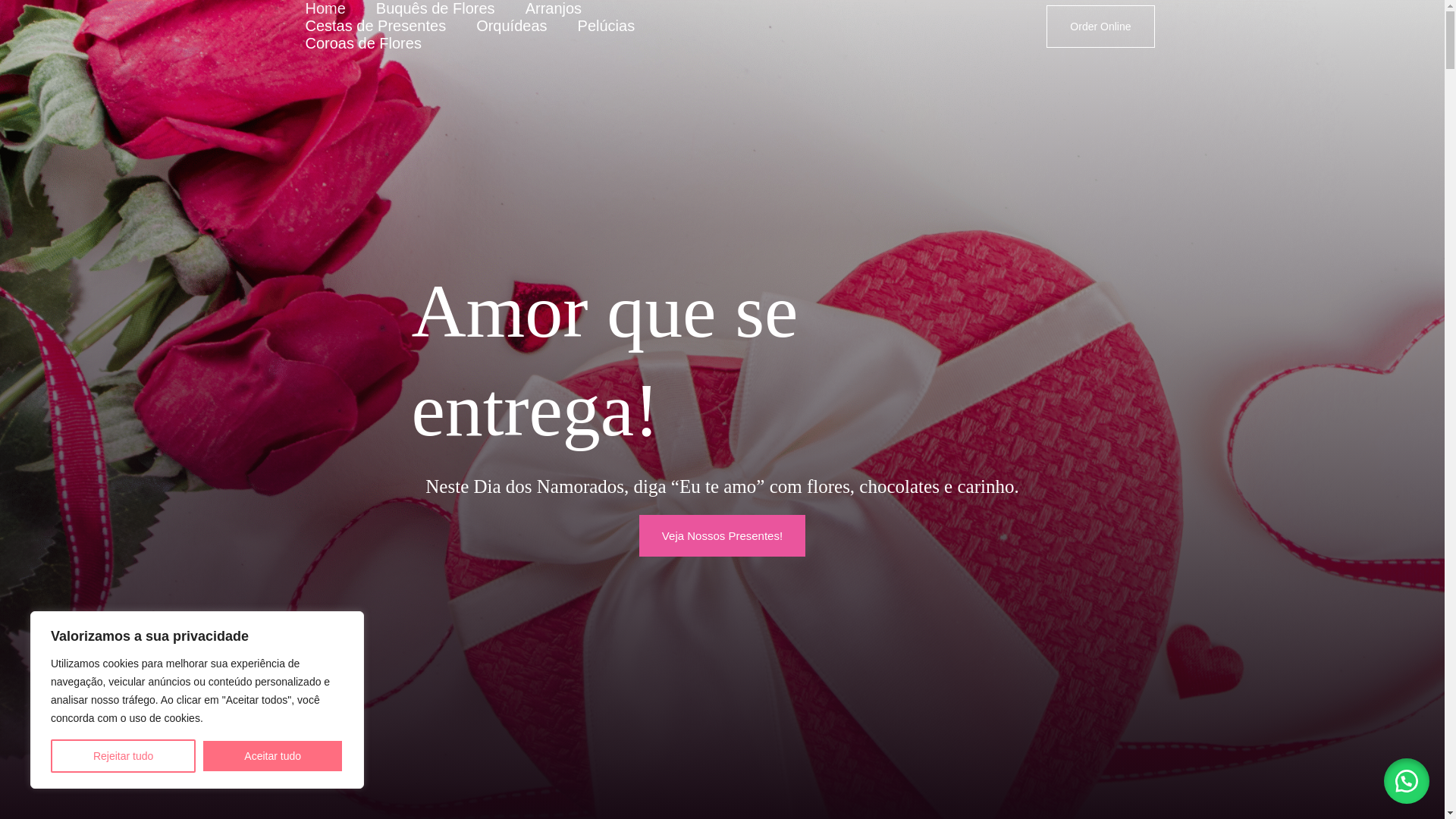 website screenshot of https://floresamara.com.br/