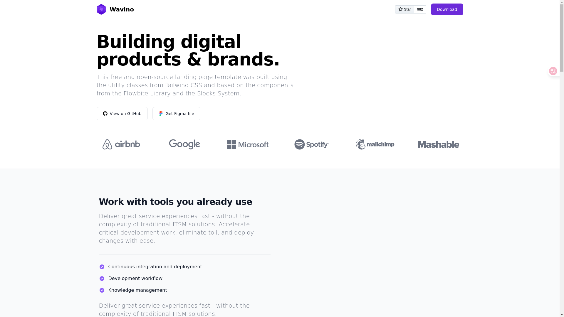 website screenshot of https://wavino.pages.dev/