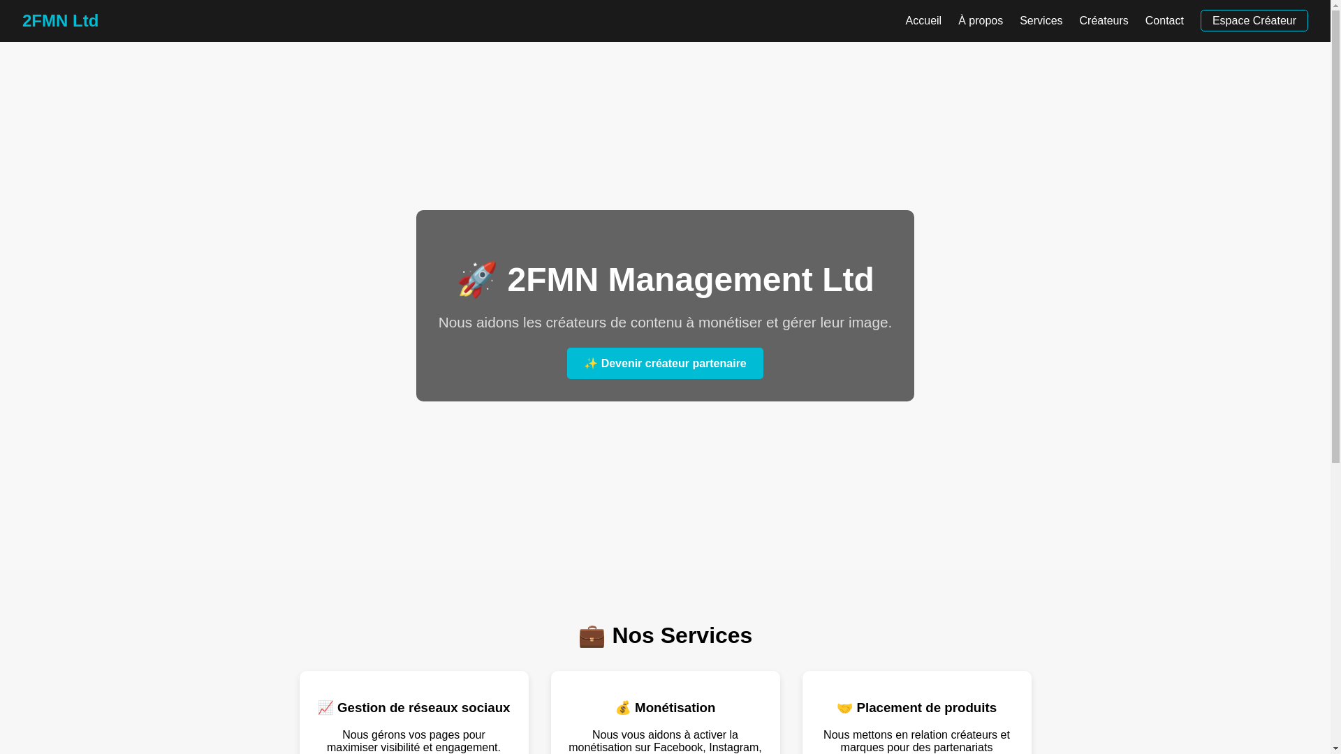 website screenshot of https://2fmnmanagementltd.com/