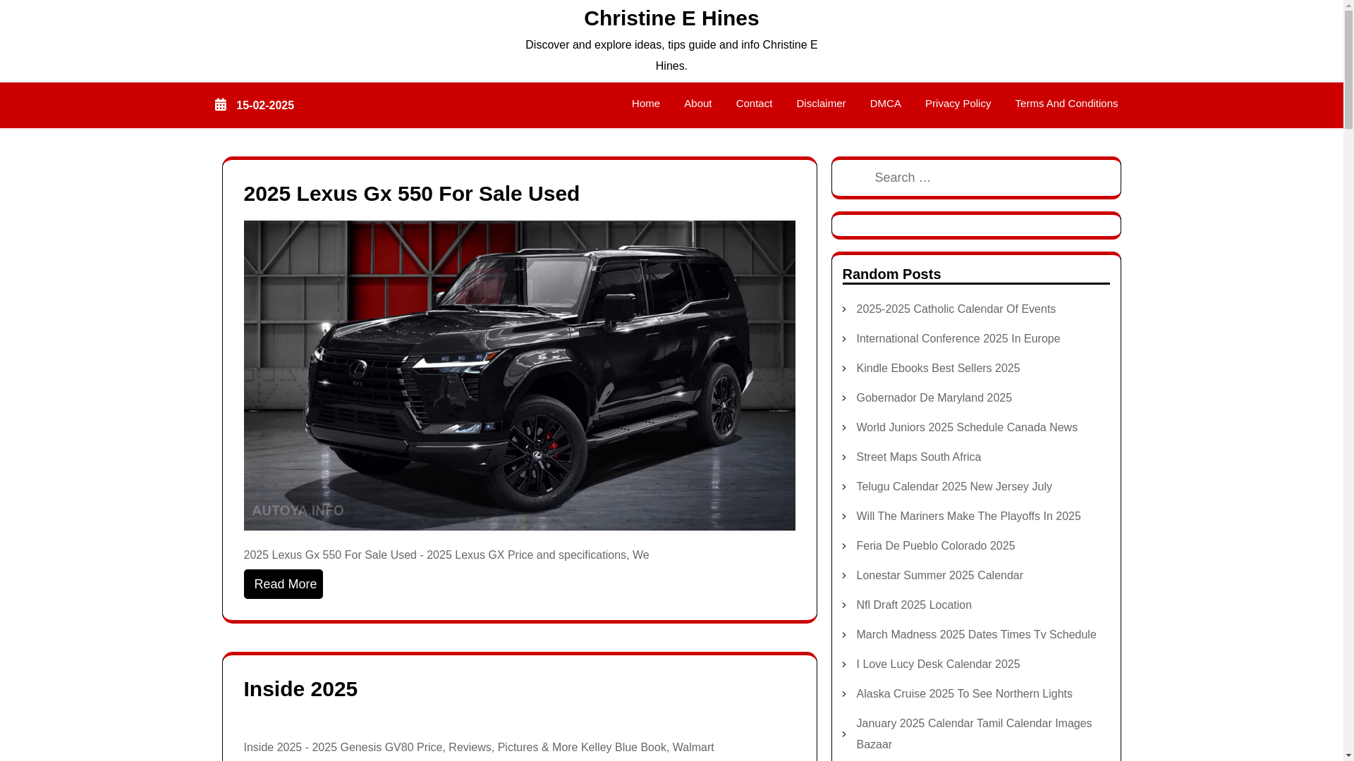 website screenshot of https://christineehinesb.pages.dev/