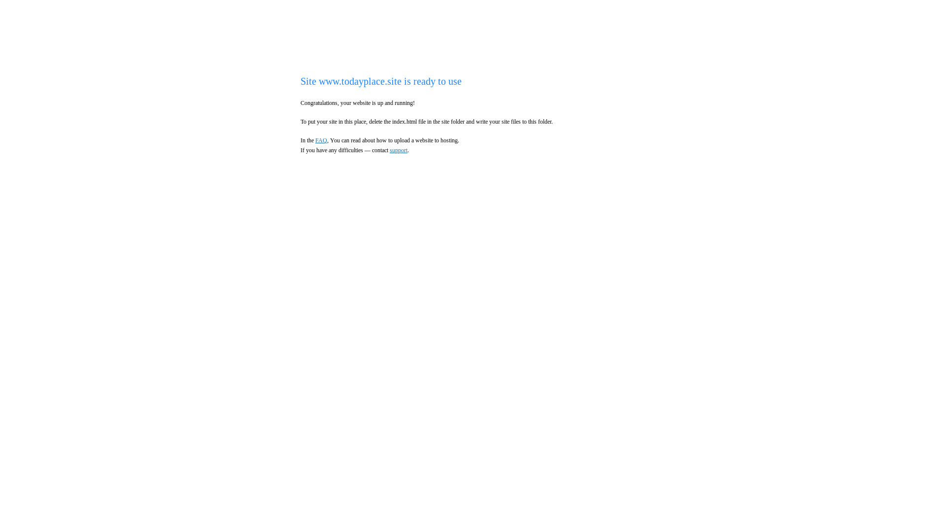 website screenshot of https://todayplace.site/