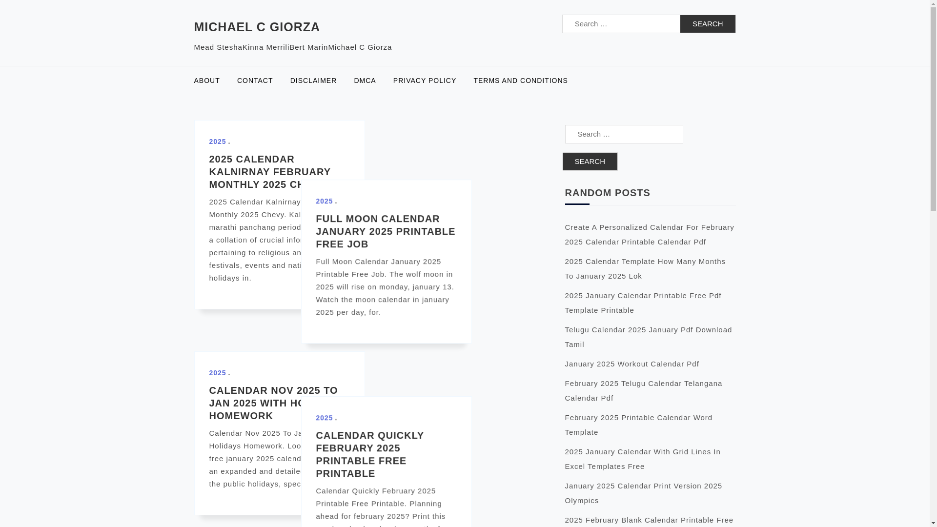 website screenshot of https://michaelcgiorza.pages.dev/