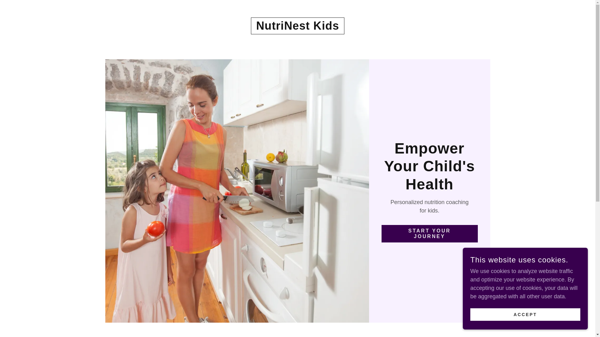 website screenshot of https://nutrinestkids.life/