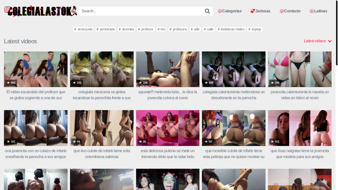 website screenshot of https://colegialastok.com/