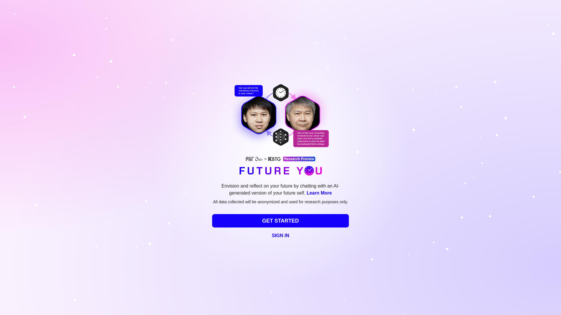 website screenshot of https://futureyou-frontend.pages.dev/