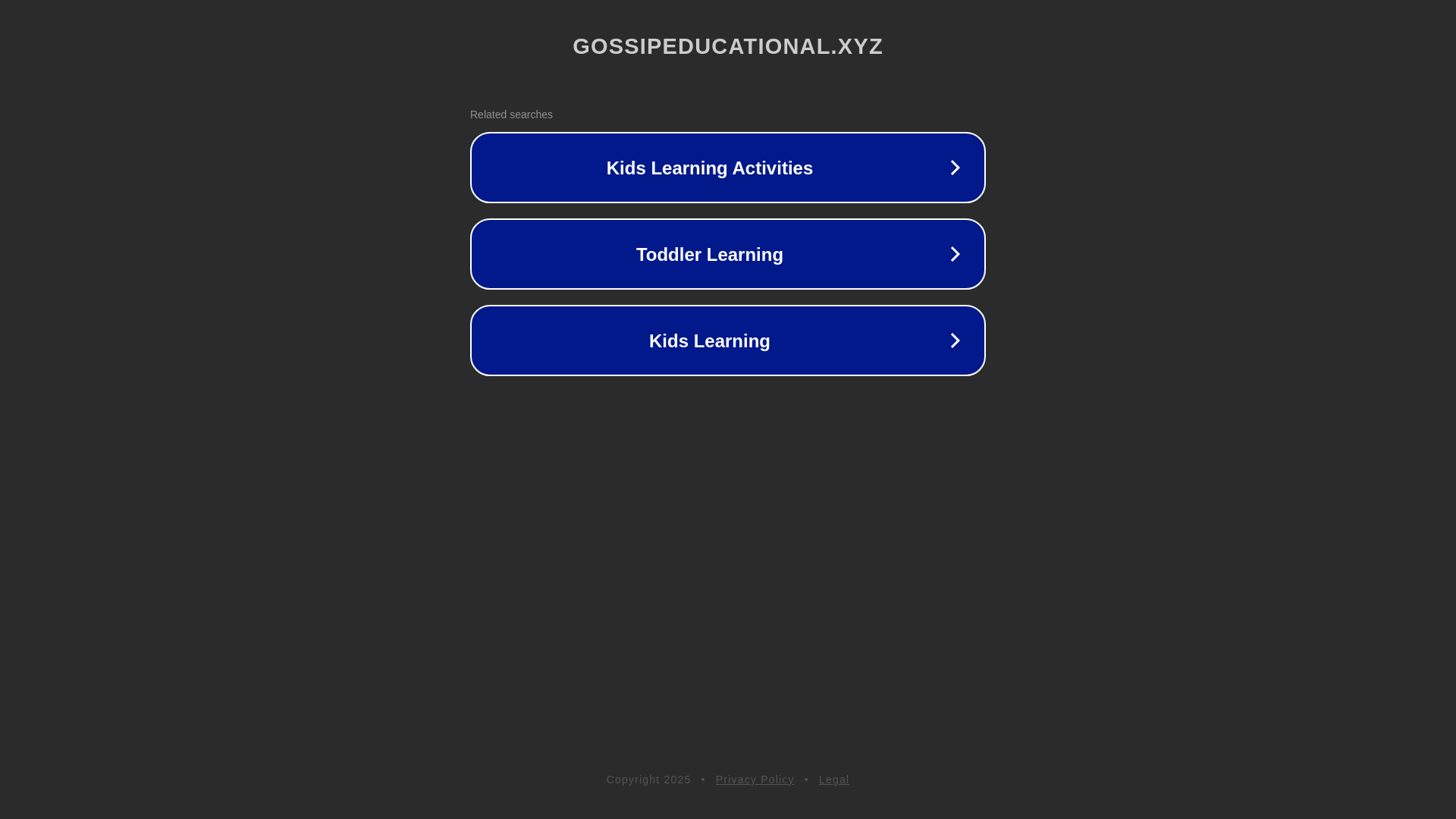 website screenshot of https://gossipeducational.xyz/