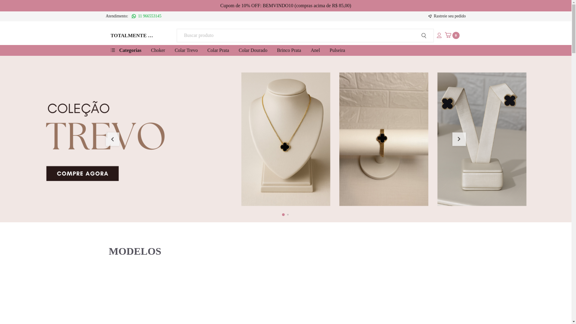 website screenshot of https://totalmenteacessorios.com.br/