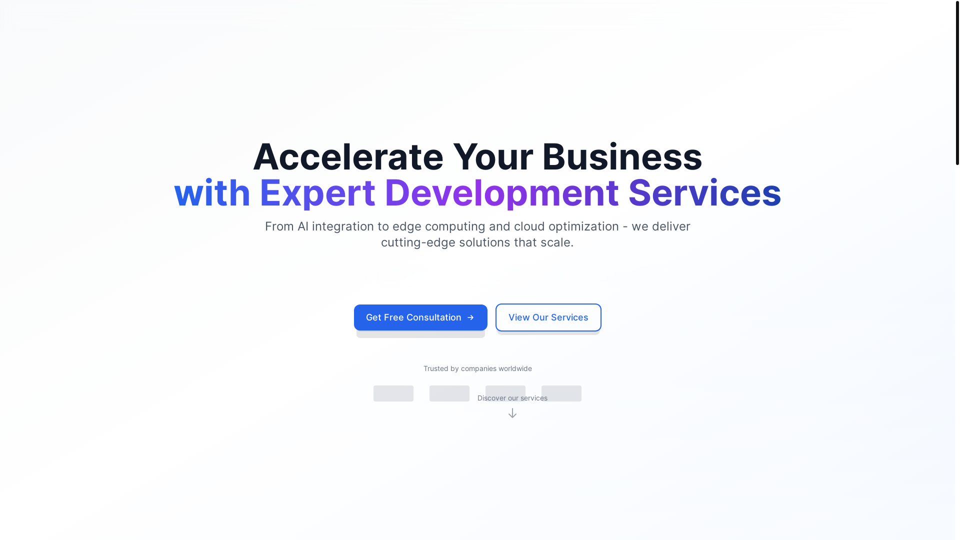 website screenshot of https://edgesteed-landing.pages.dev/