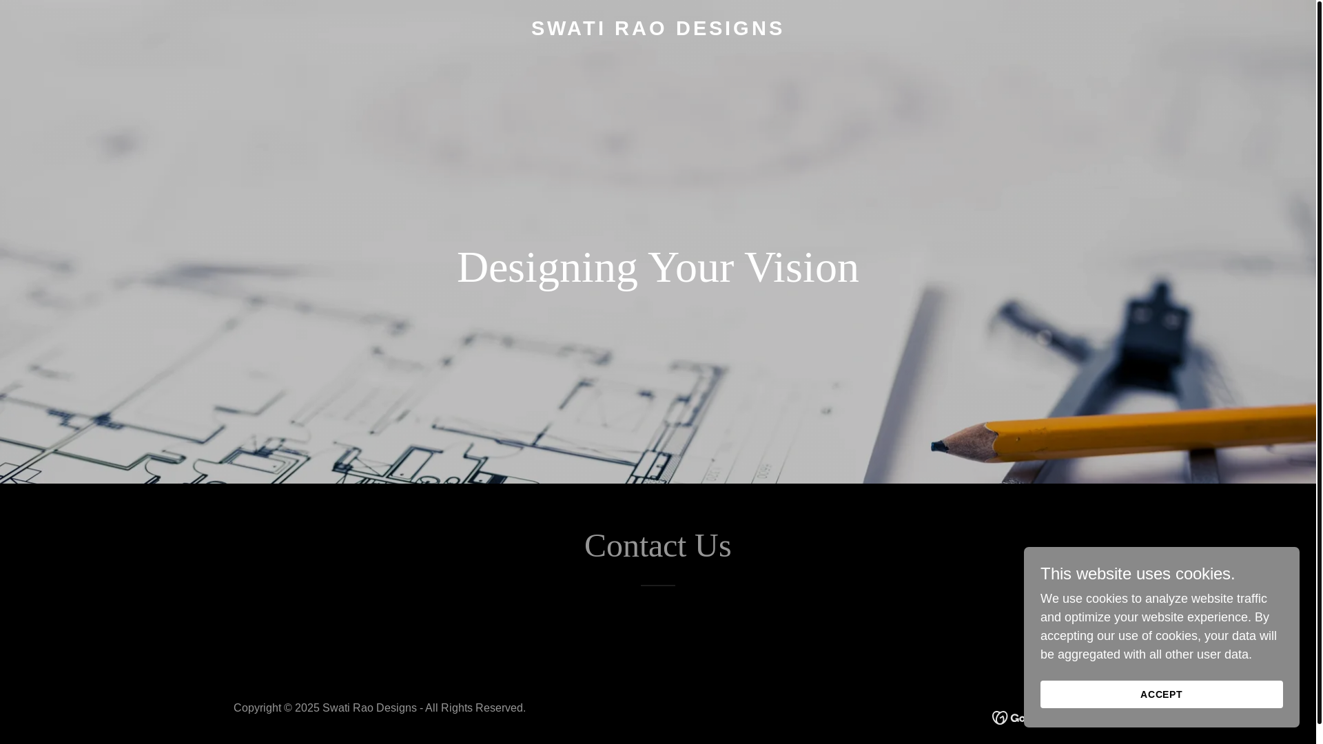 website screenshot of https://swatiraodesigns.com/