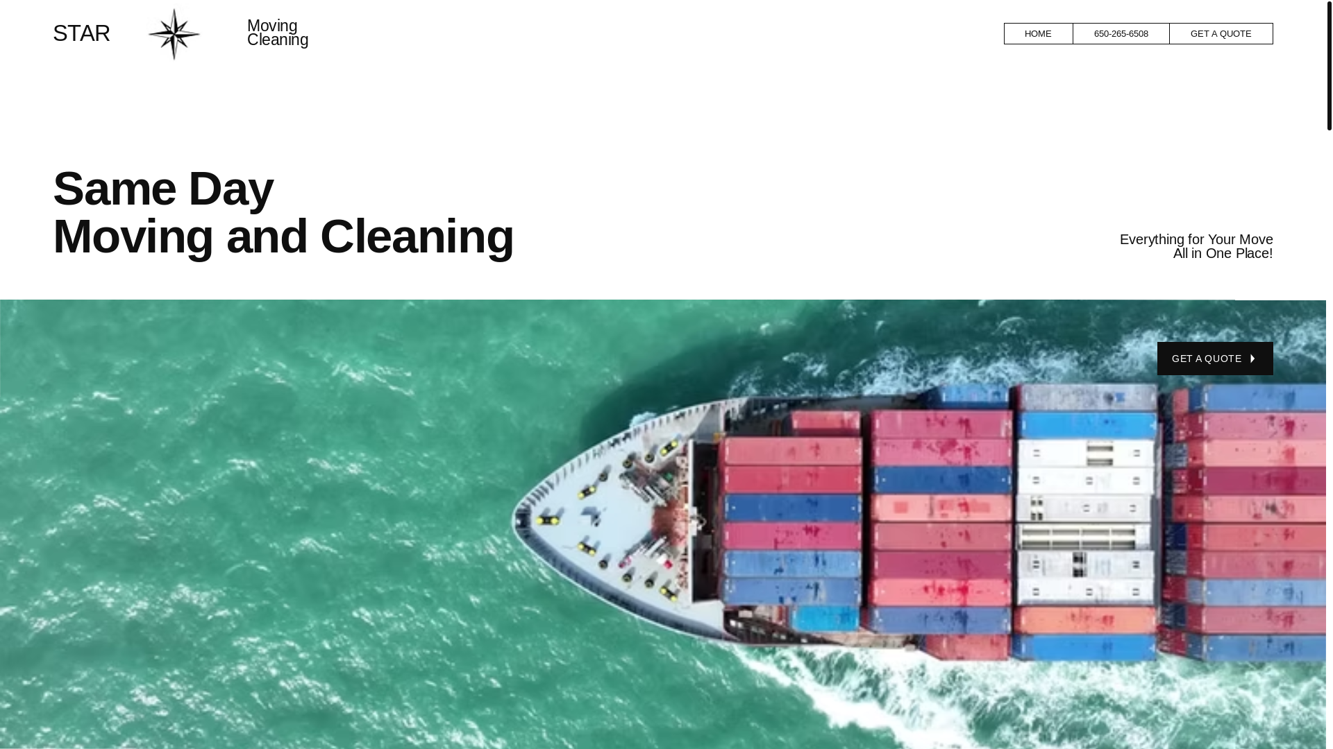 website screenshot of https://starmovingcleaning.com/
