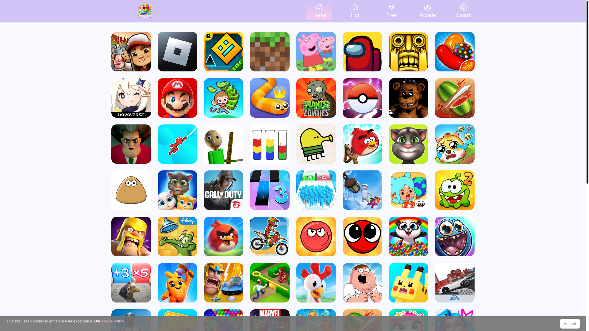 website screenshot of https://parrotpuzzles-com.pages.dev/