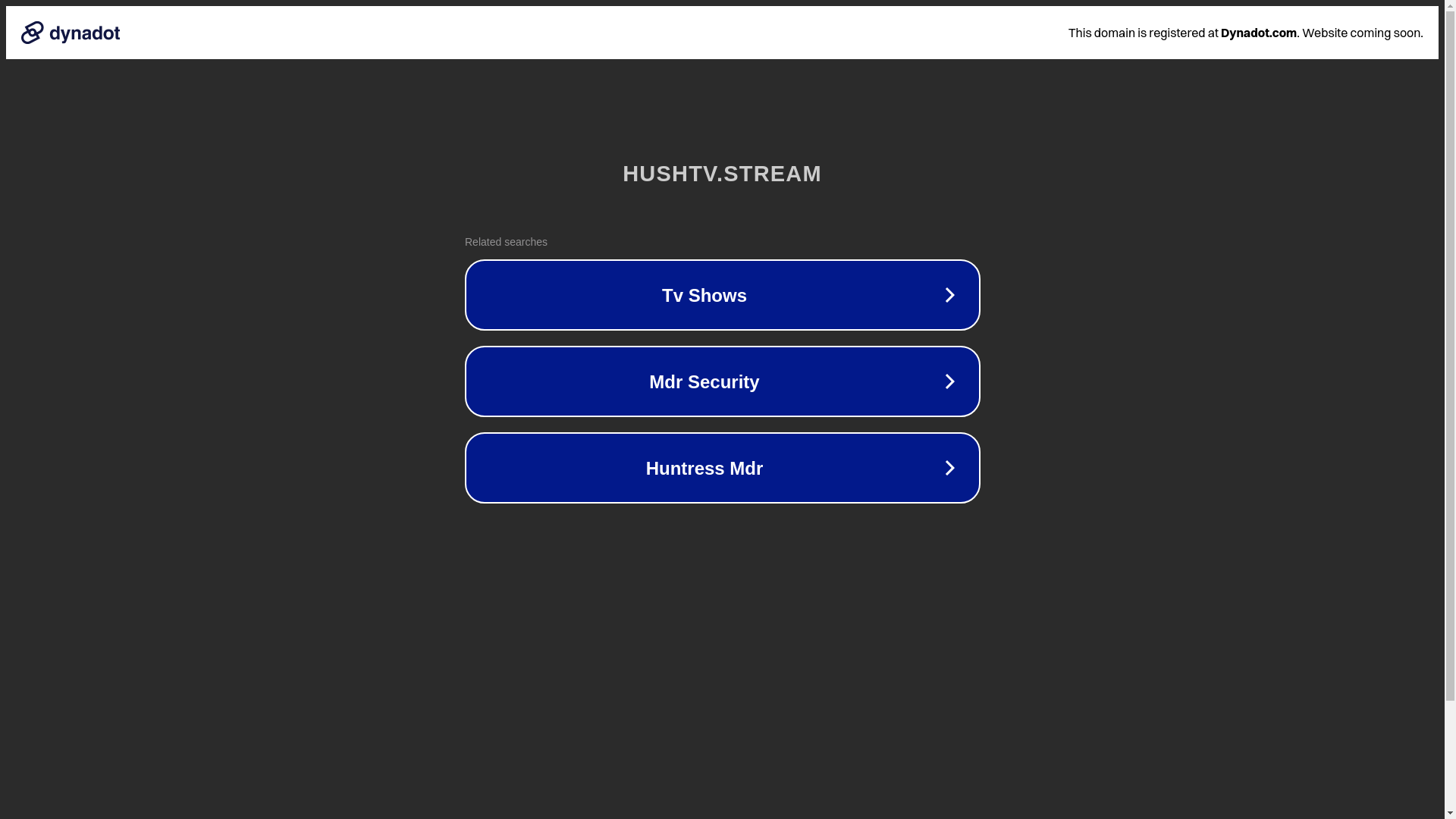 website screenshot of https://hushtv.stream/