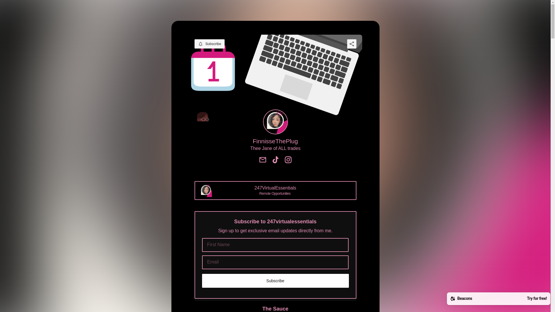 website screenshot of https://247virtualessentials.com/