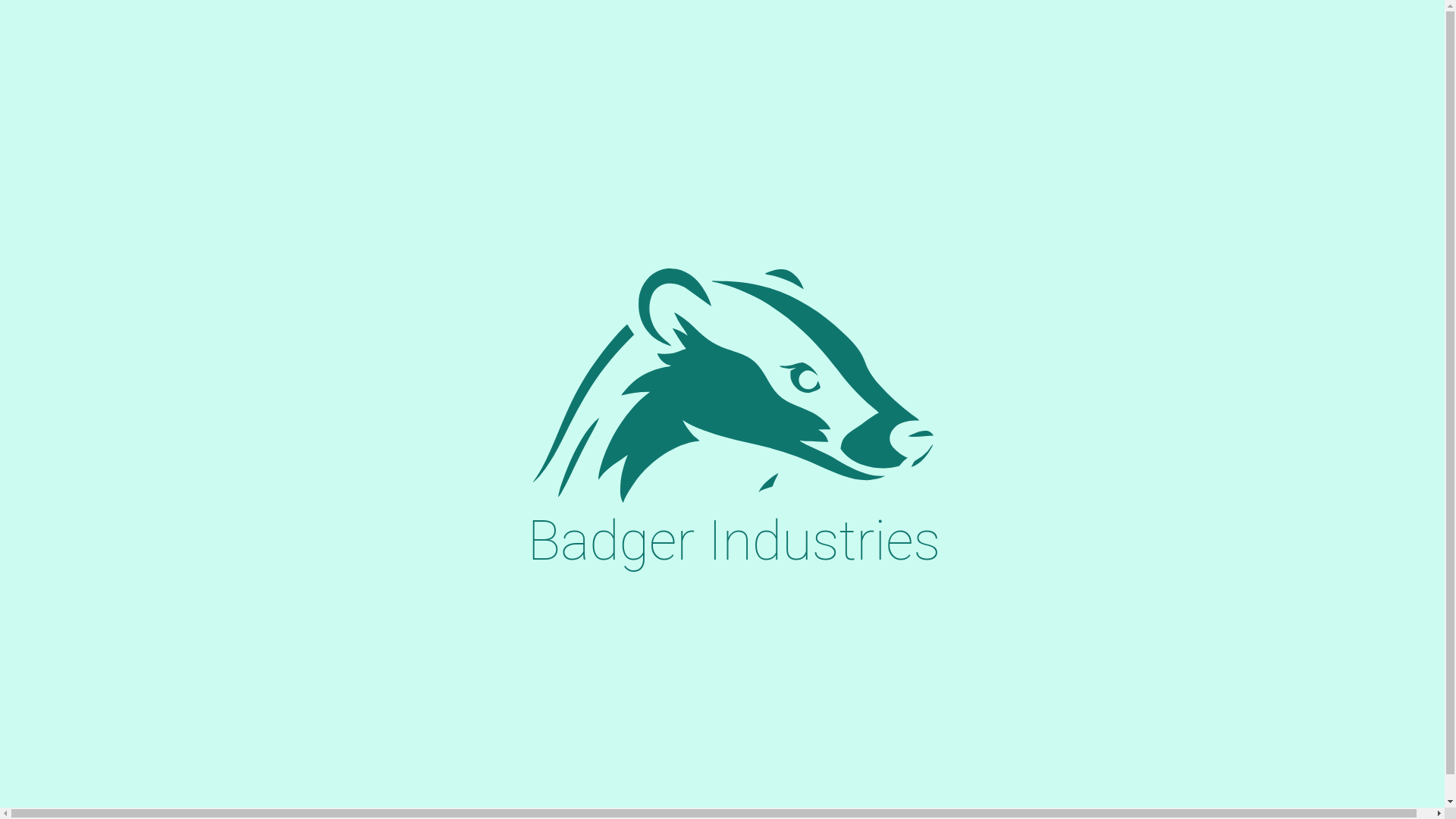 website screenshot of https://badger-industries-website.pages.dev/