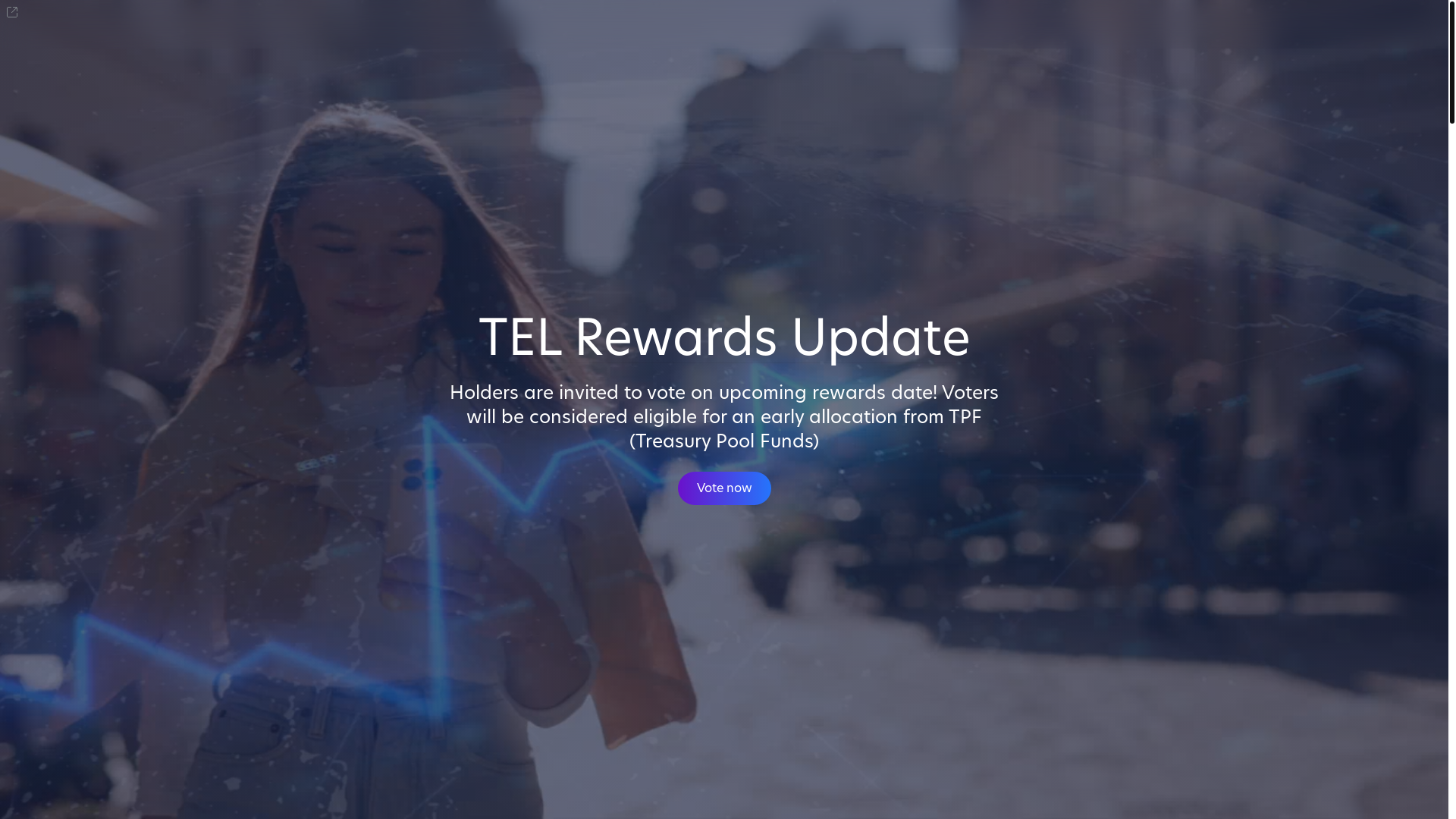website screenshot of https://vote-telcoin.com/