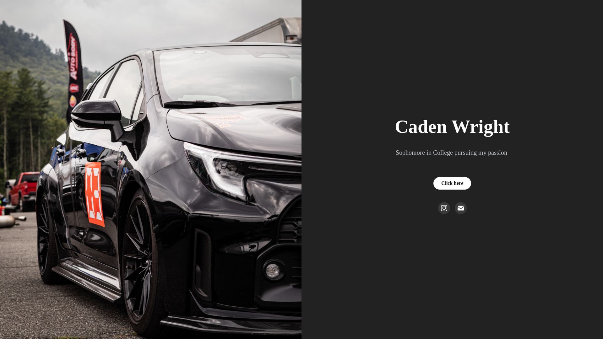 website screenshot of https://cadenwrightphotos.com/