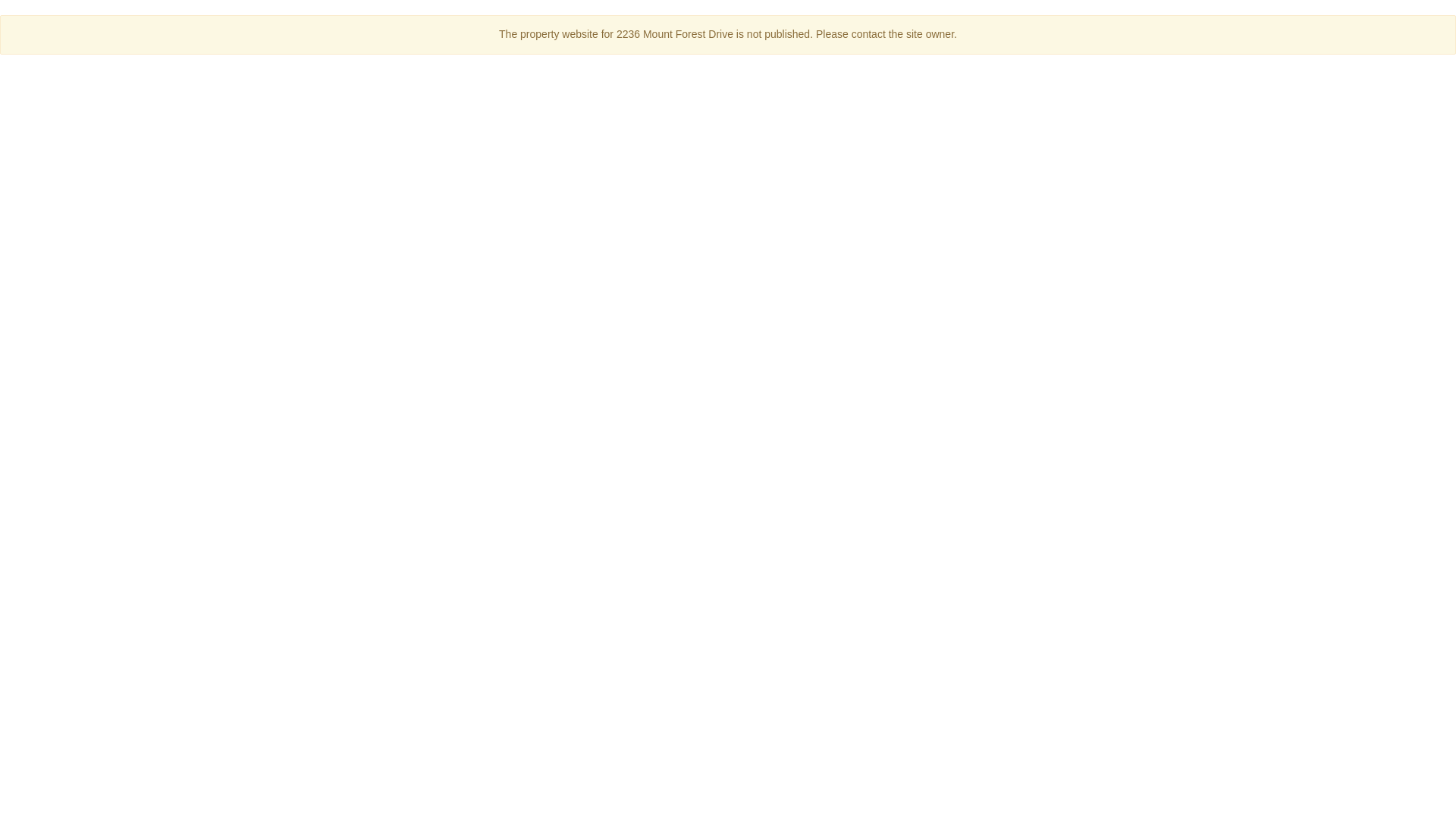 website screenshot of https://2236mountforest.ca/
