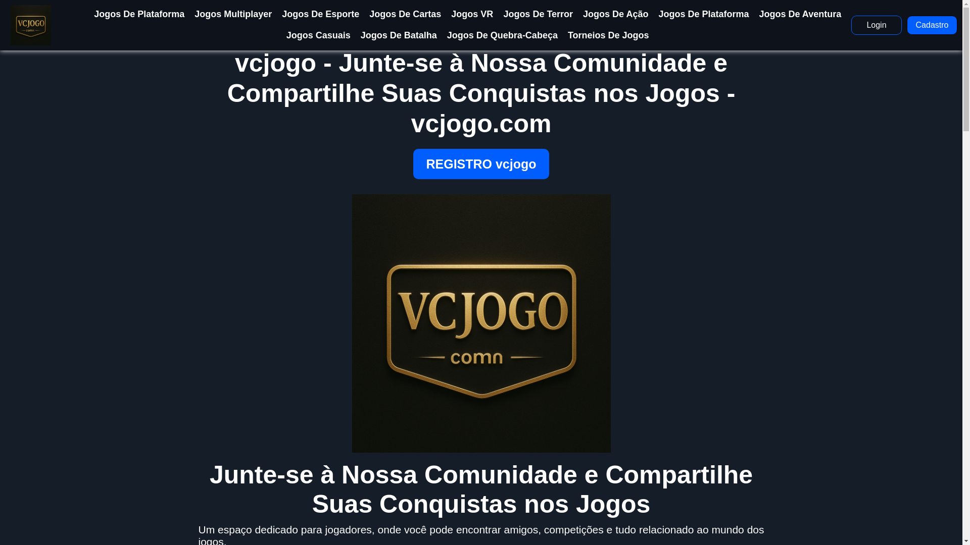 website screenshot of https://vcjogobrazil.com/