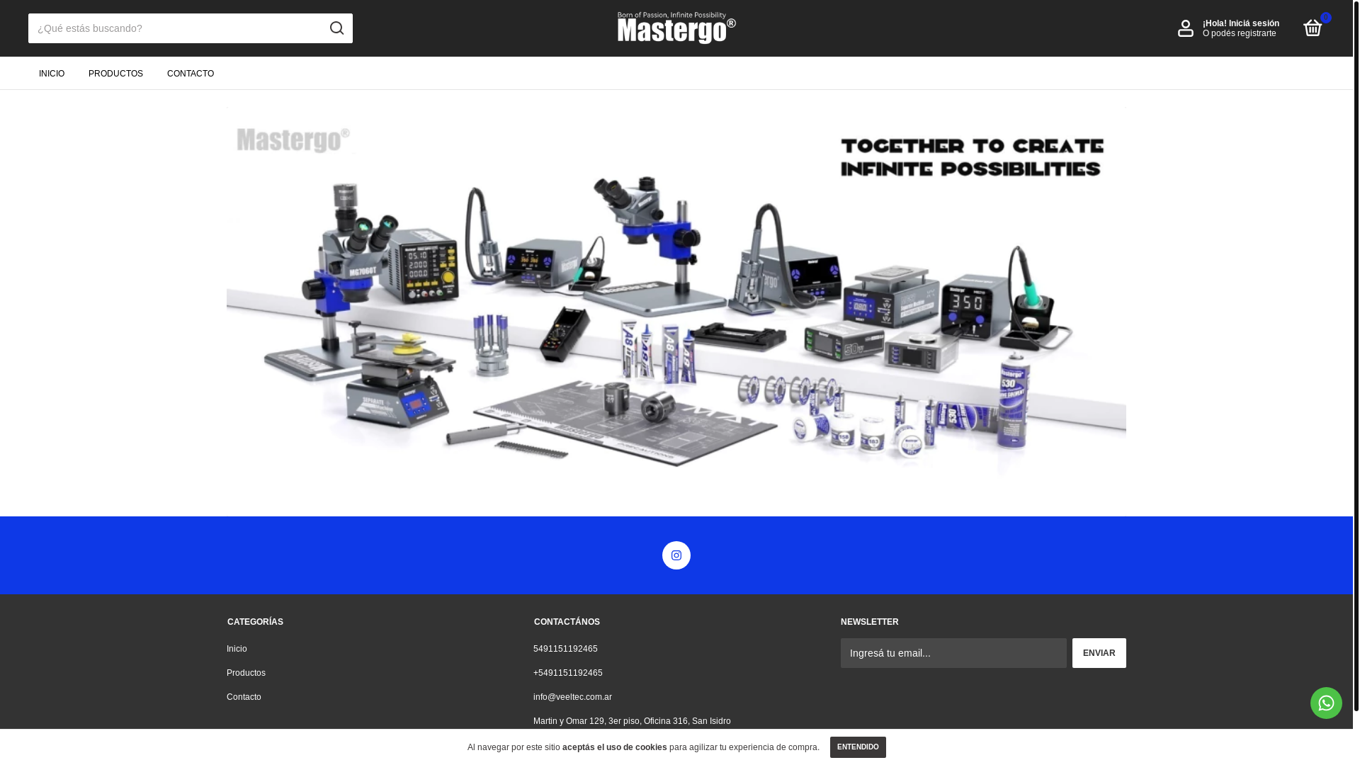 website screenshot of https://mastergo.com.ar/